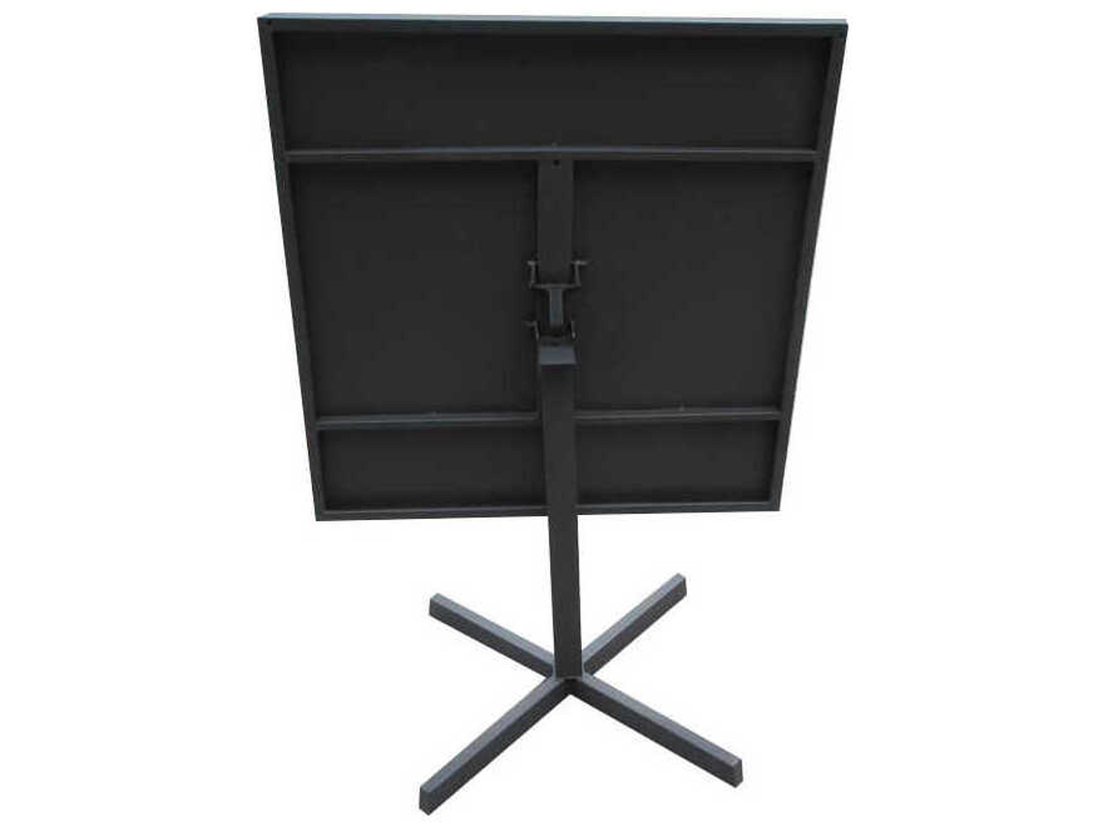 Whiteline Modern Living Outdoor Belle Grey Aluminum Square Dining Table