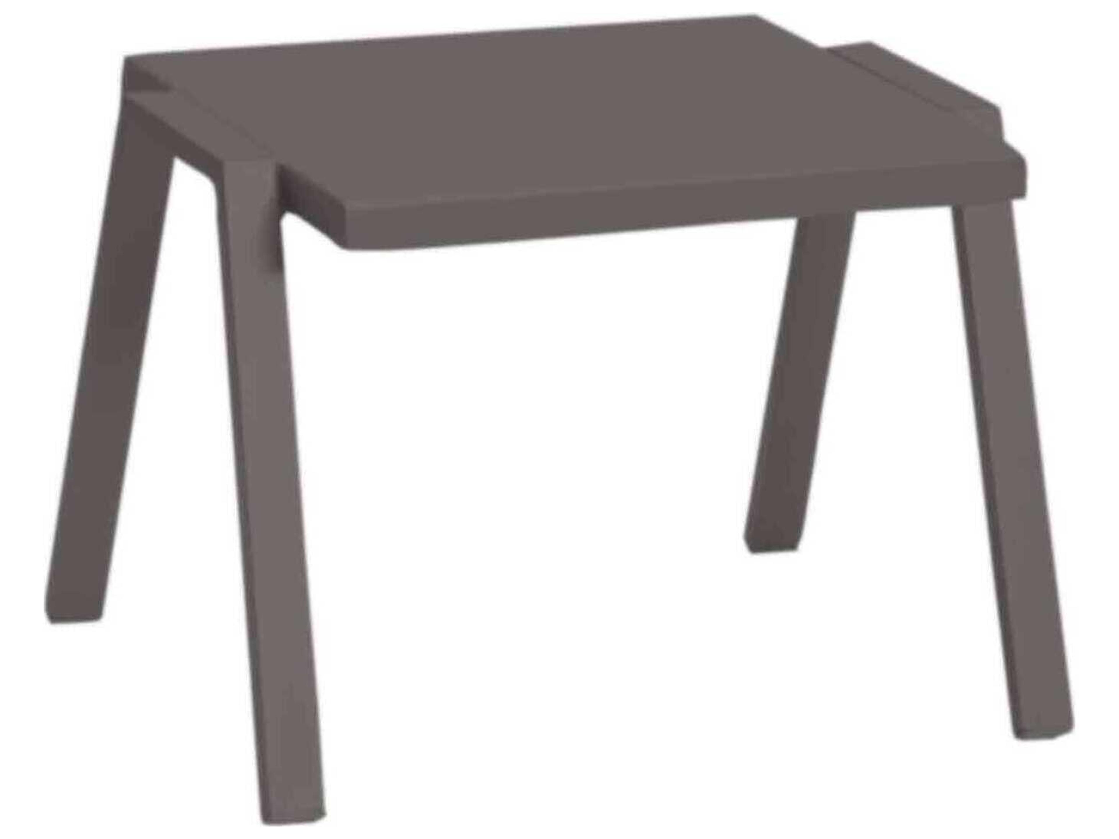 Rio Taupe Aluminum Rectangular End Table