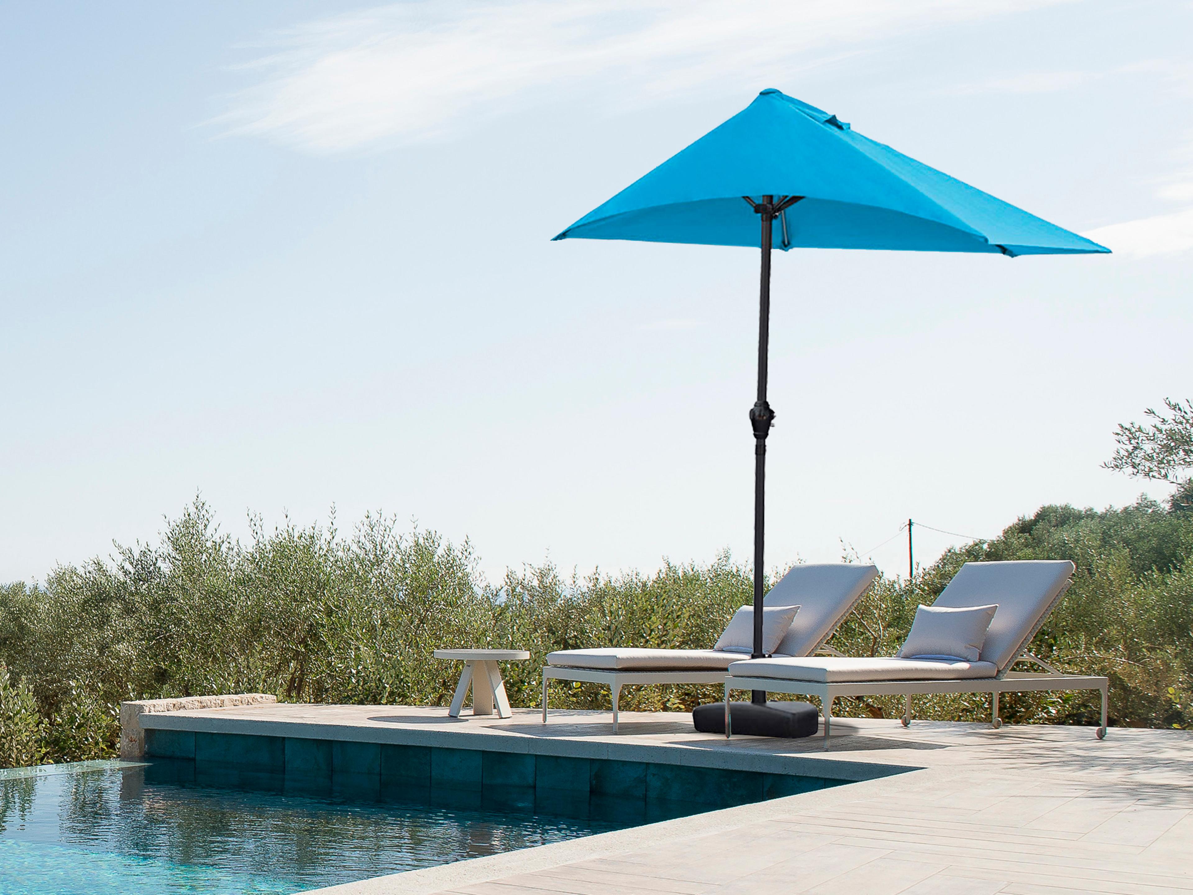 Whiteline Modern Living Outdoor Asher Blue Umbrella