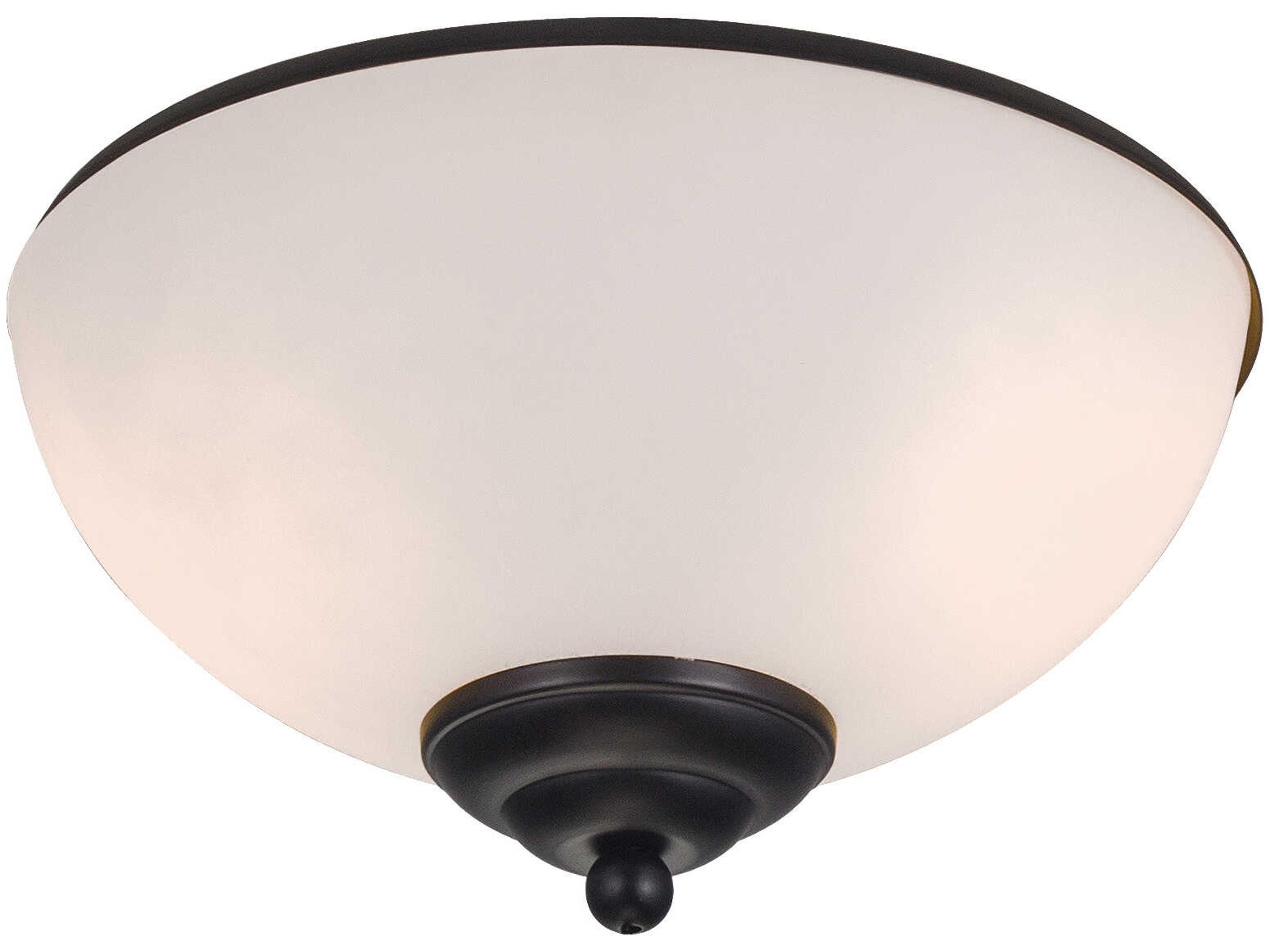 Matte Black Outdoor LED Fan Light Kit