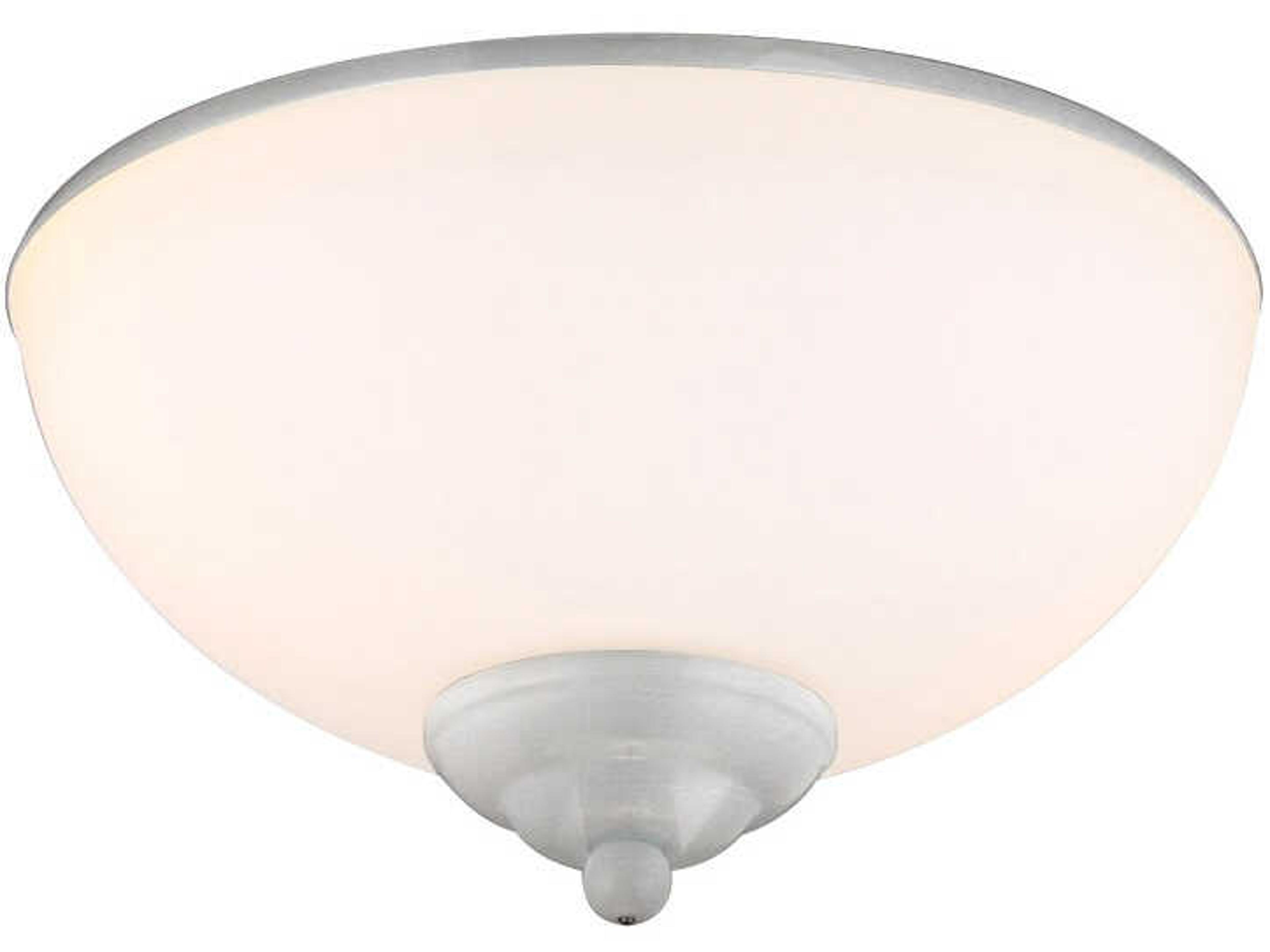 Painted Brushed Nickel Outdoor LED Fan Light Kit