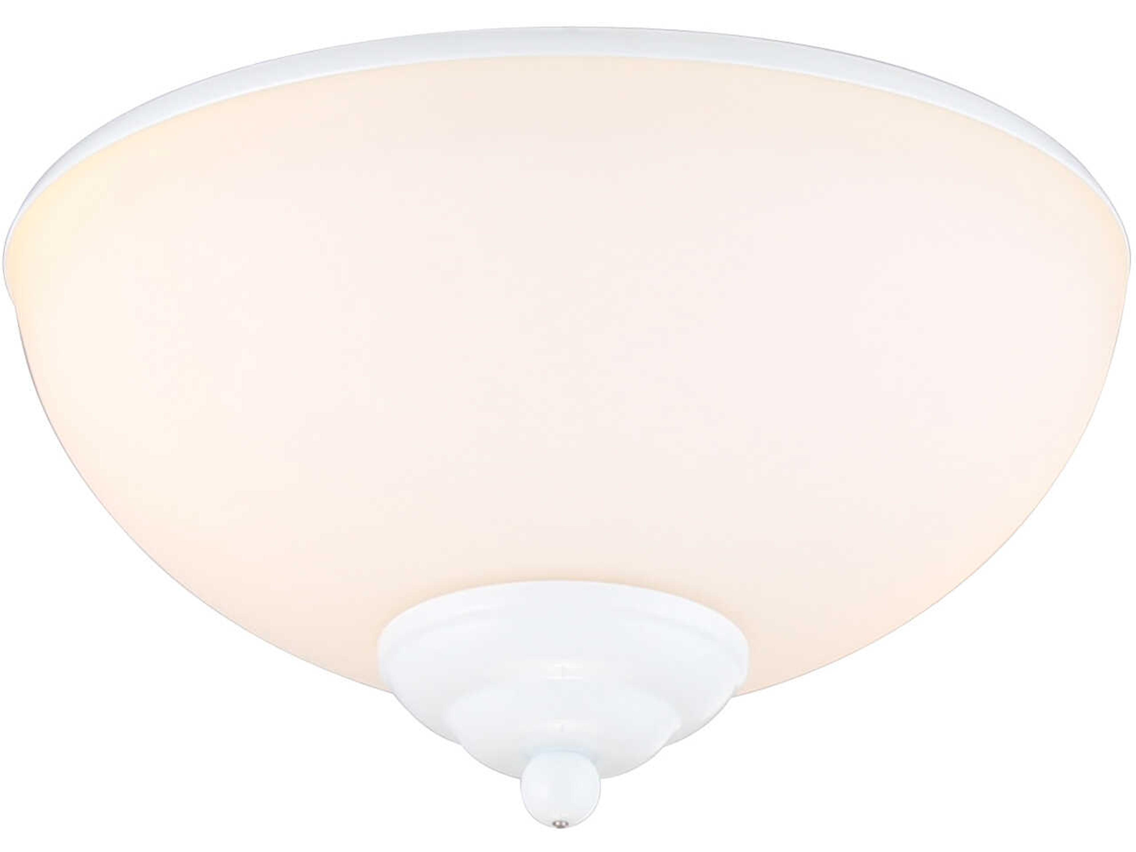 White Outdoor LED Fan Light Kit