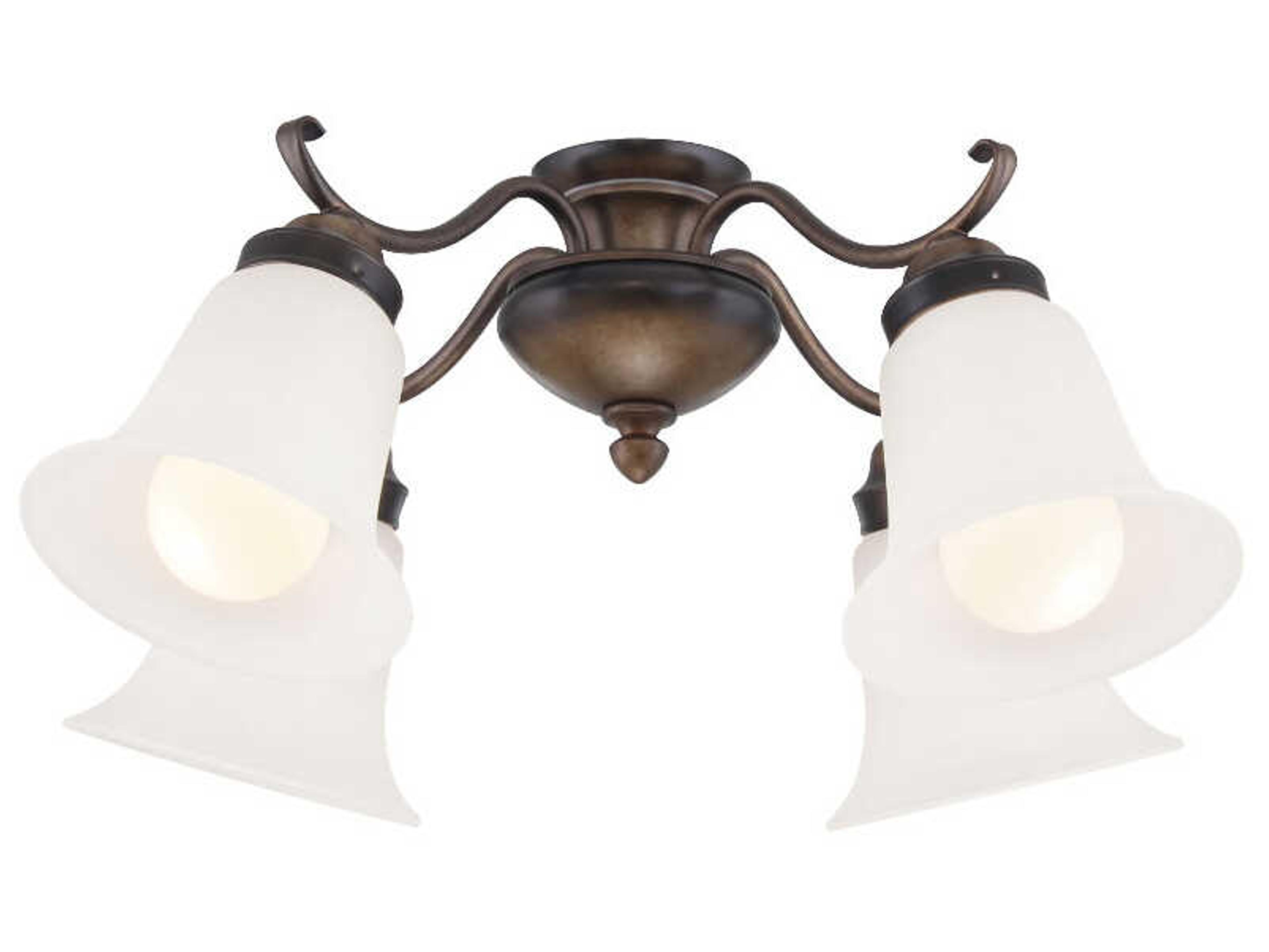 Estela French Beige LED Fan Light Kit