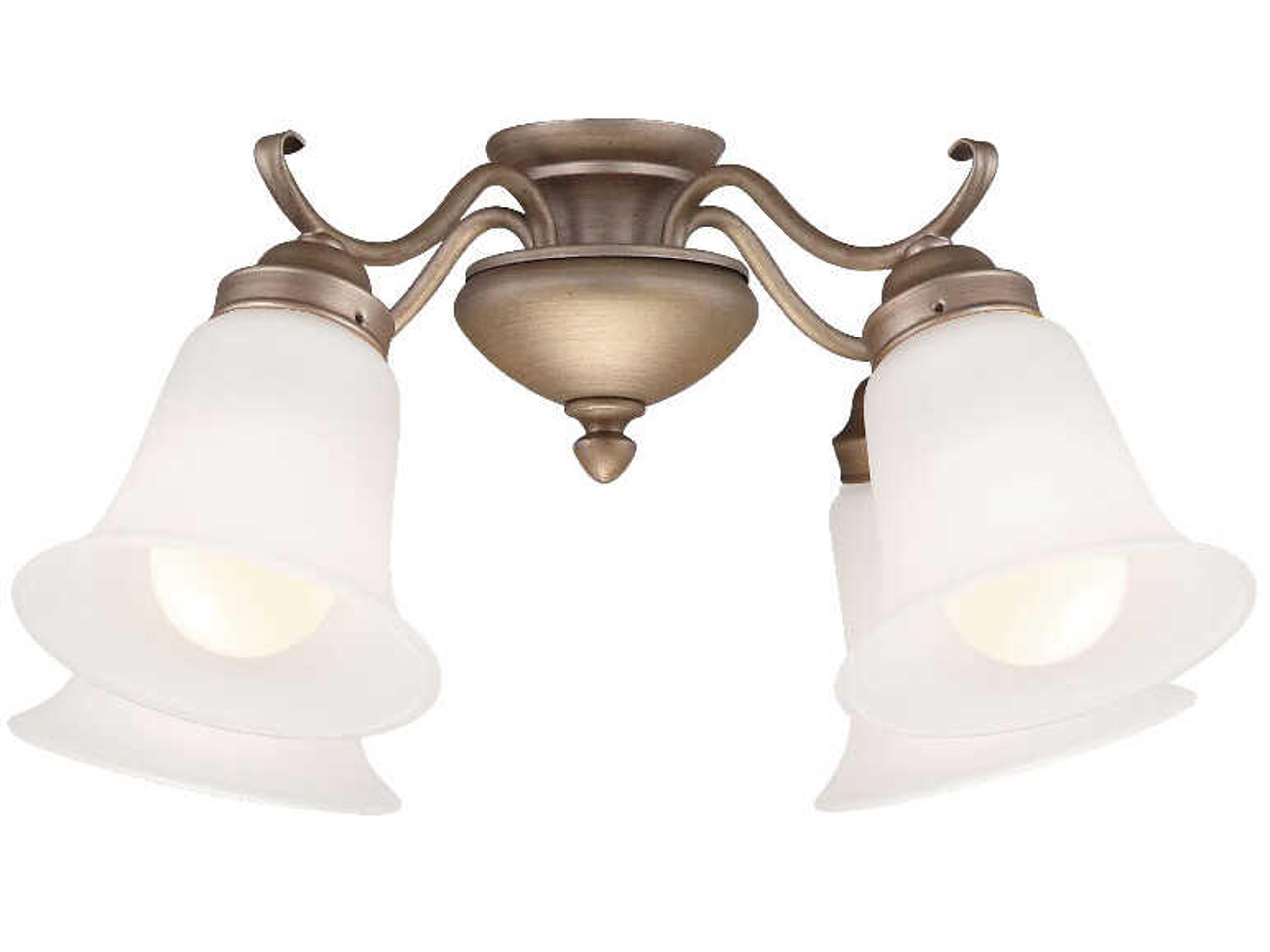 Estela Iced Gold LED Fan Light Kit