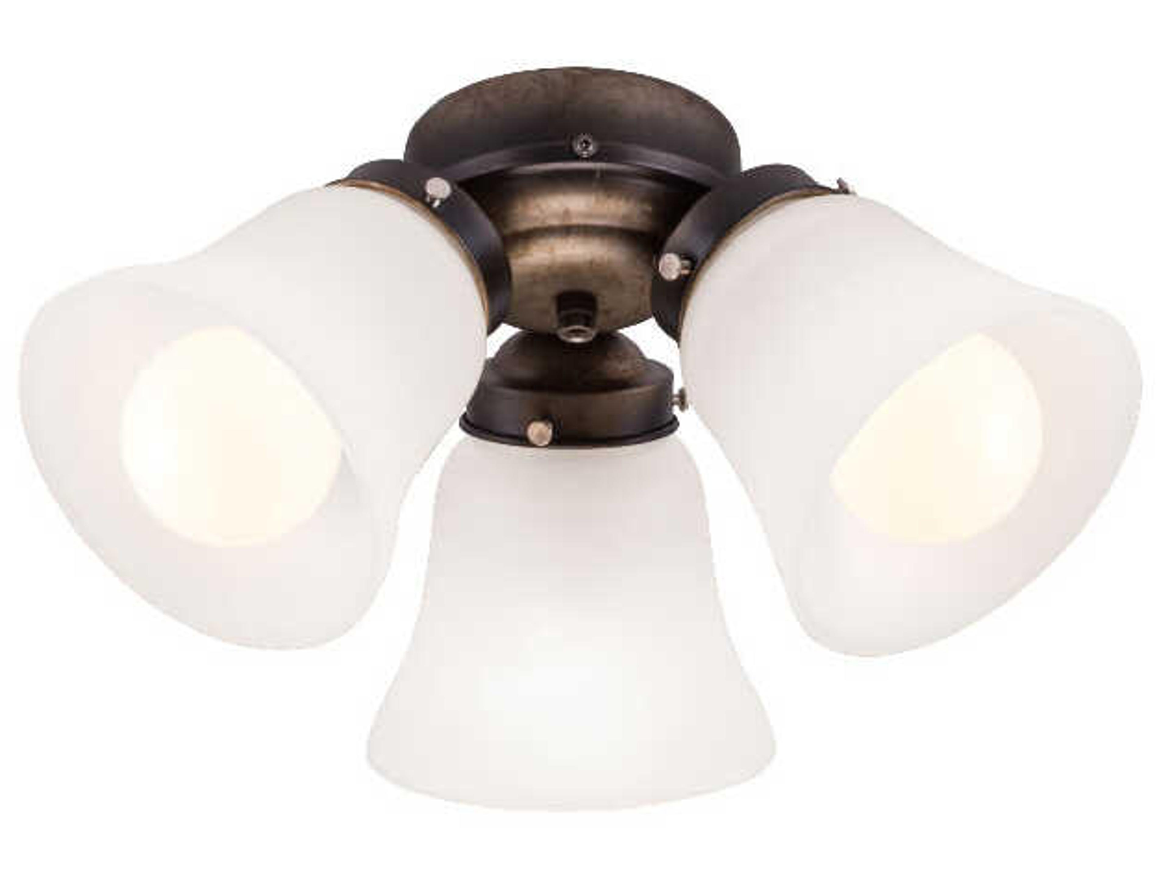 French Beige 3-Light LED Fan Light Kit