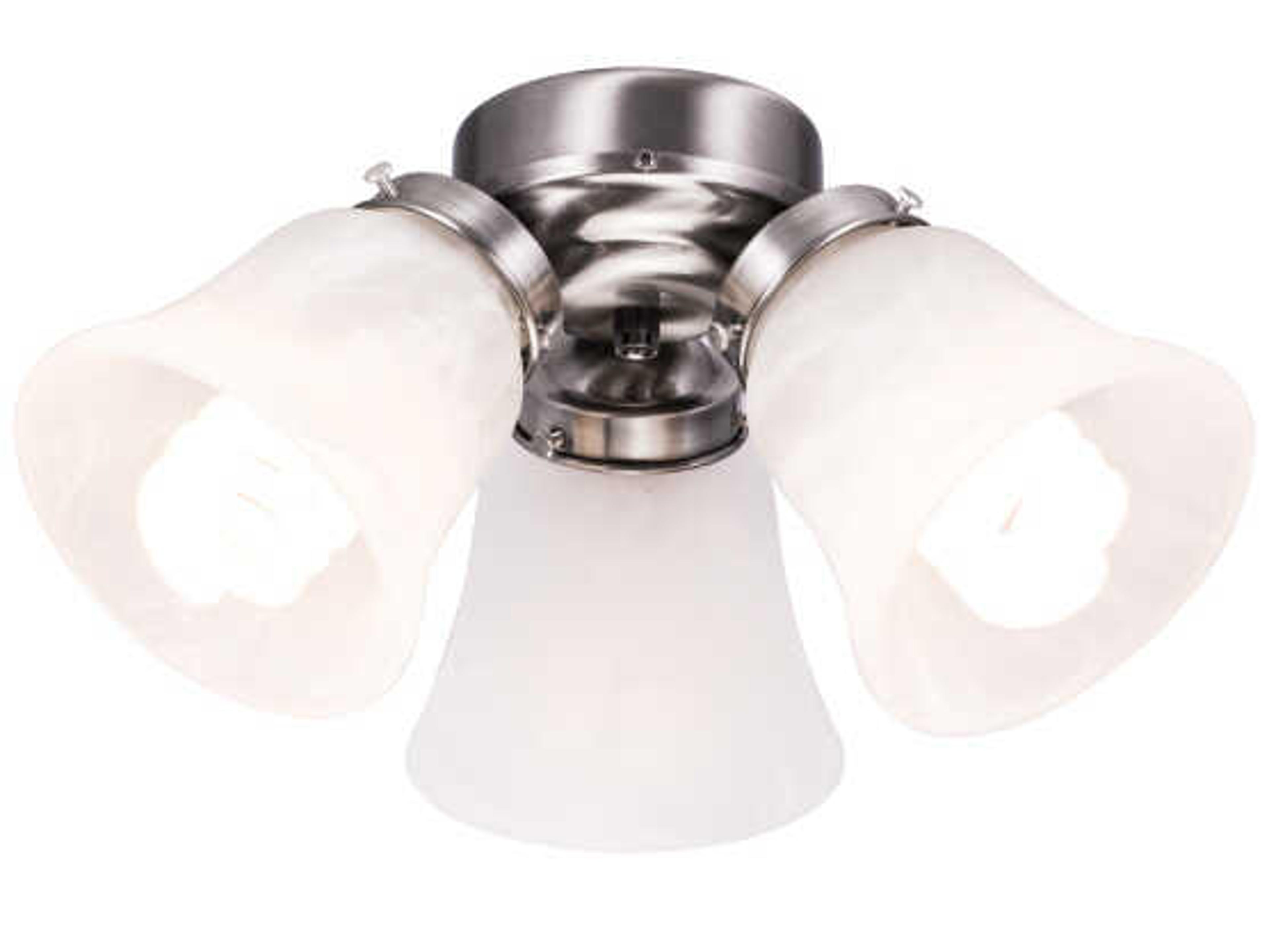 Nickel 3-Light LED Fan Light Kit