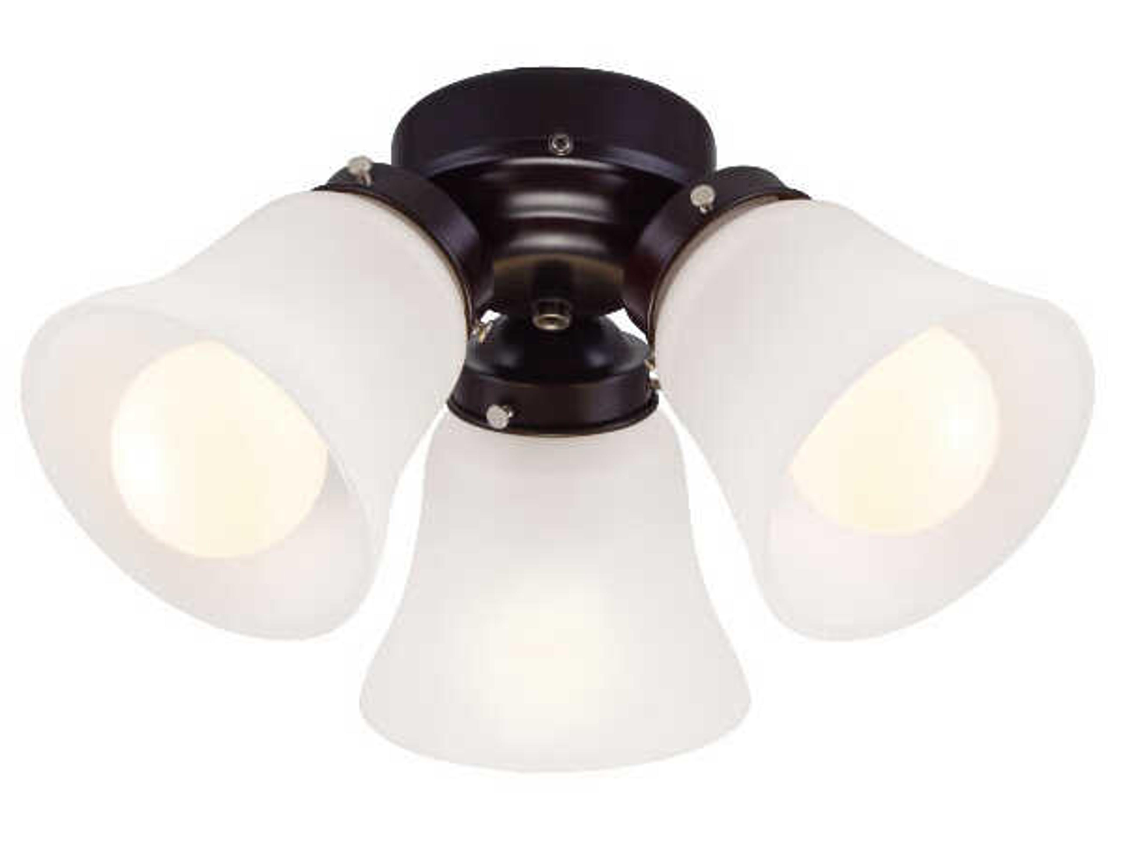 Oiled Bronze 3-Light LED Fan Light Kit