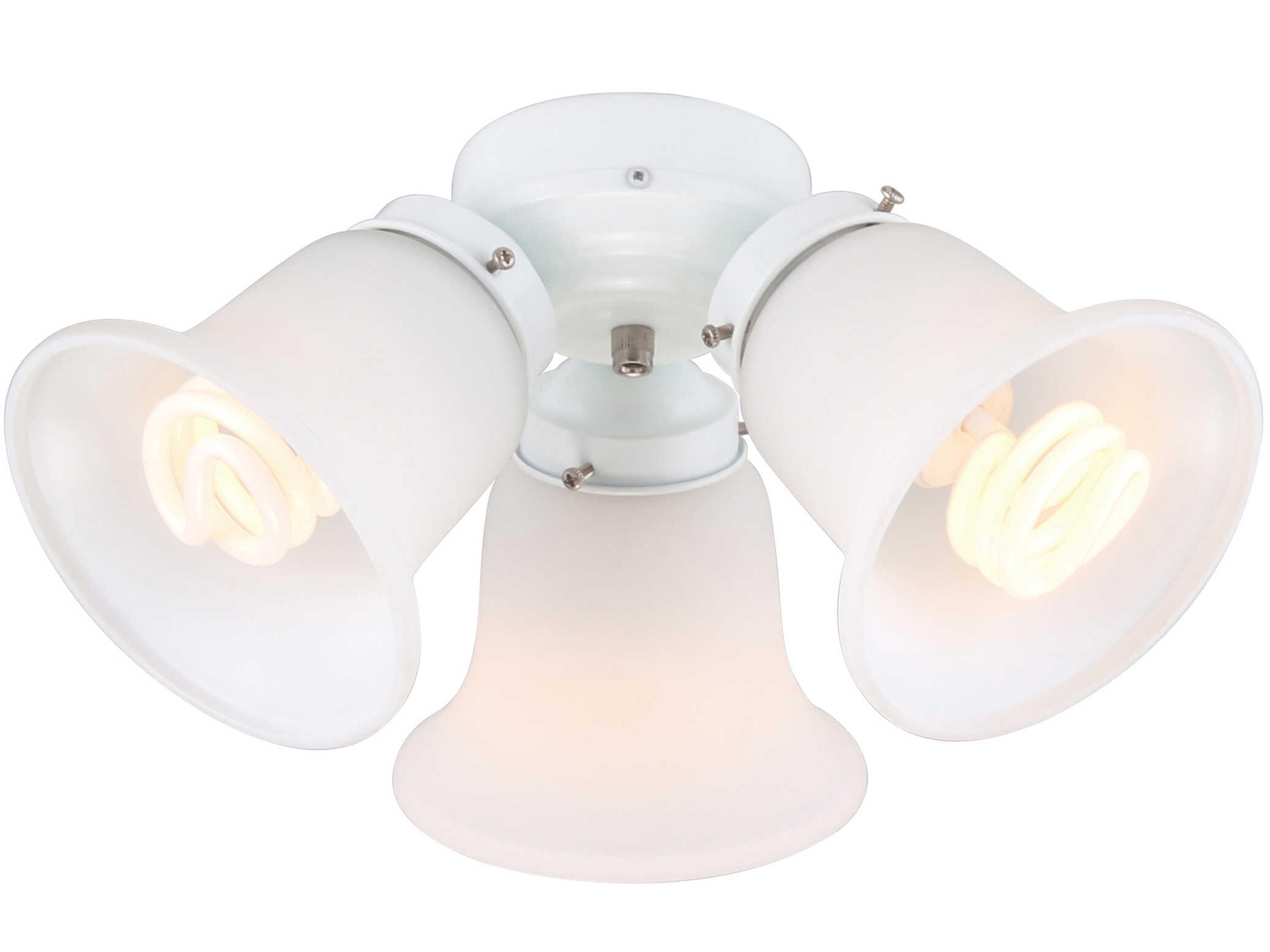 White 3-Light LED Fan Light Kit