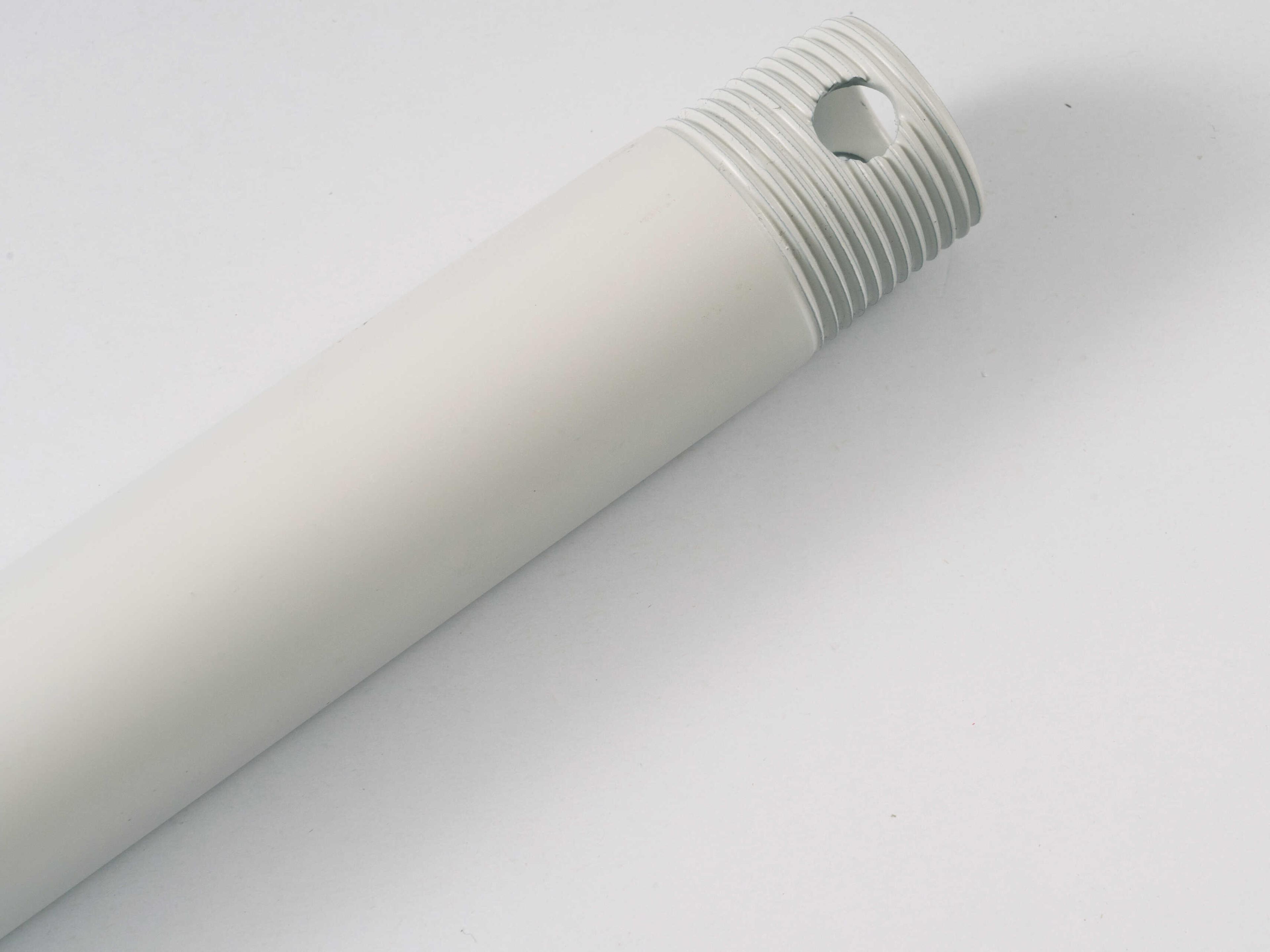 24" Matte White Fan Downrod