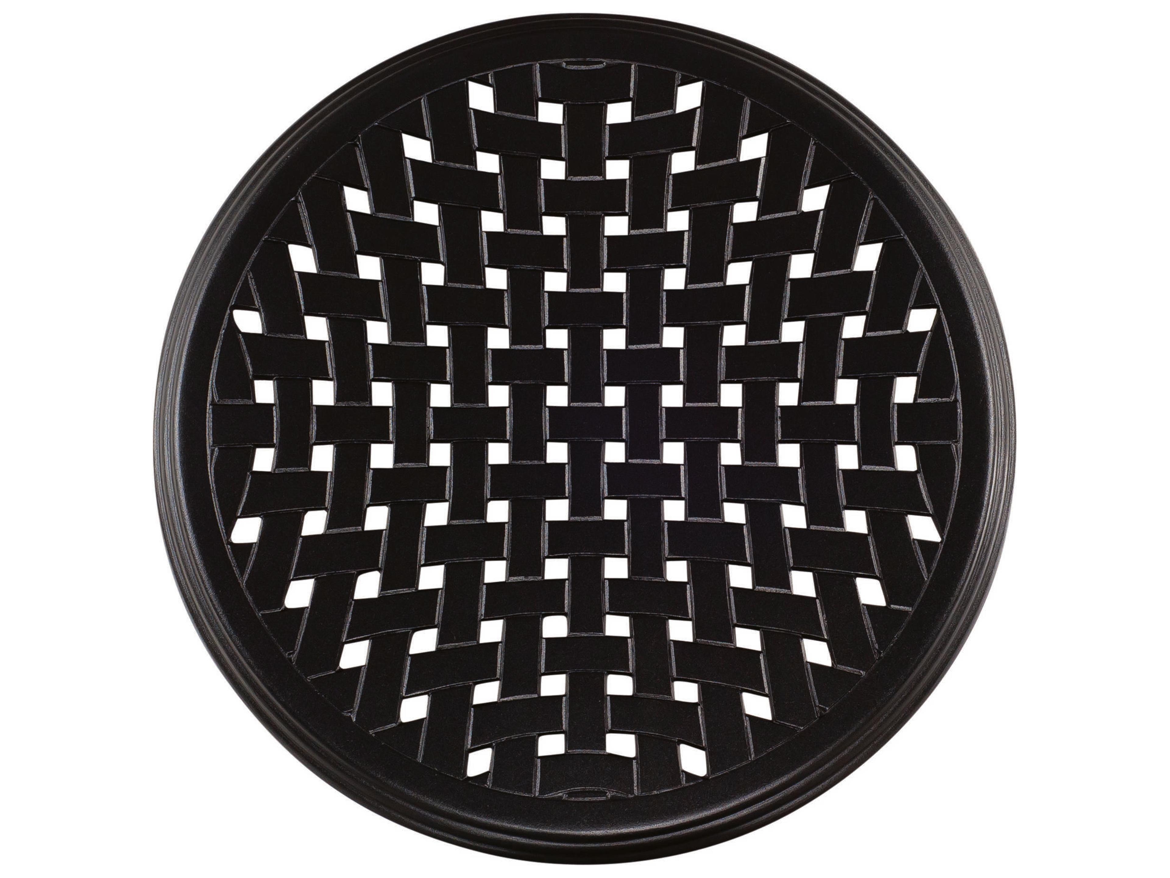 Solid Cast Aluminum Thatch Round Table Top