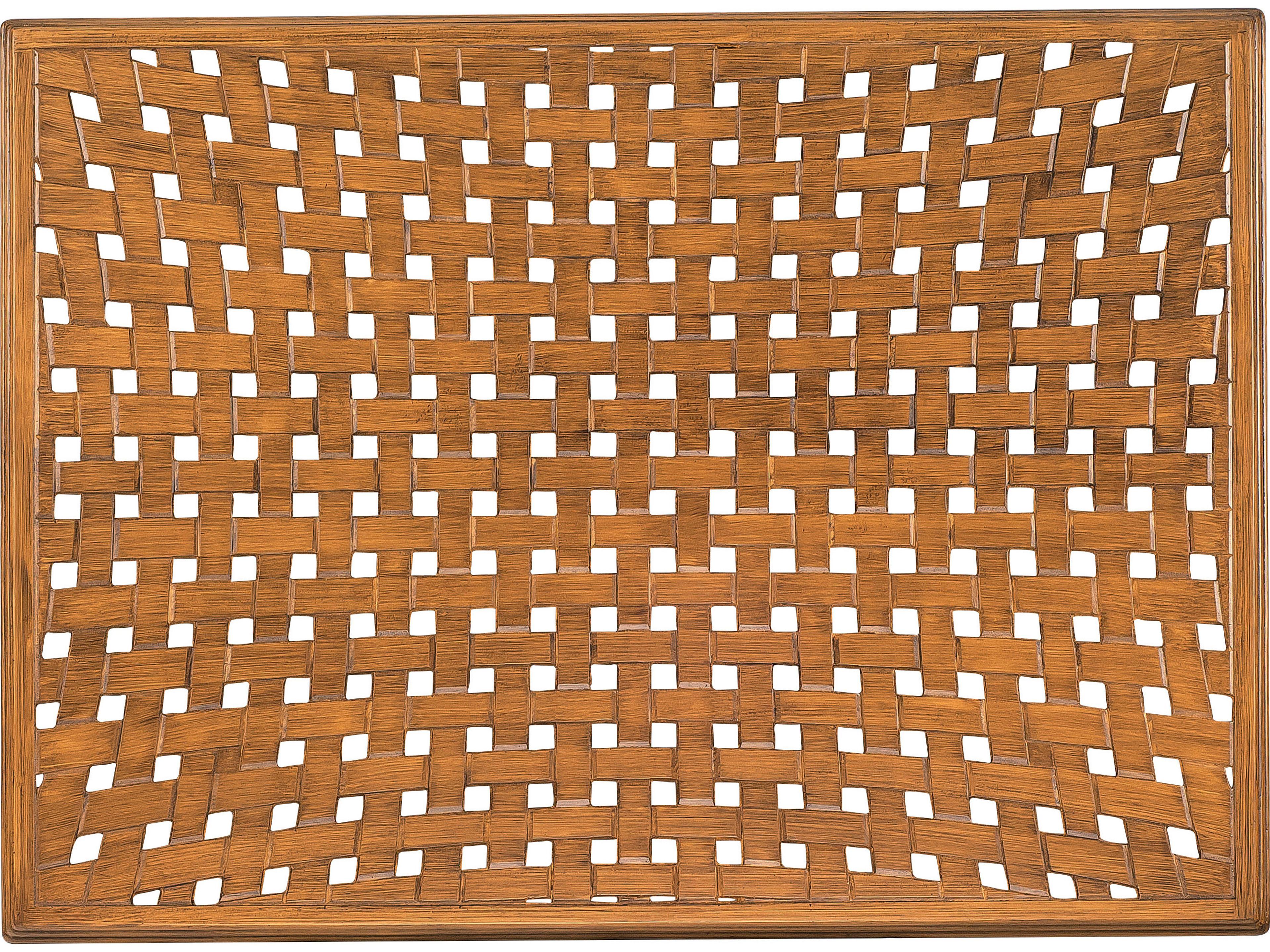 Woodard Cast Aluminum Thatch Rectangular Table Top