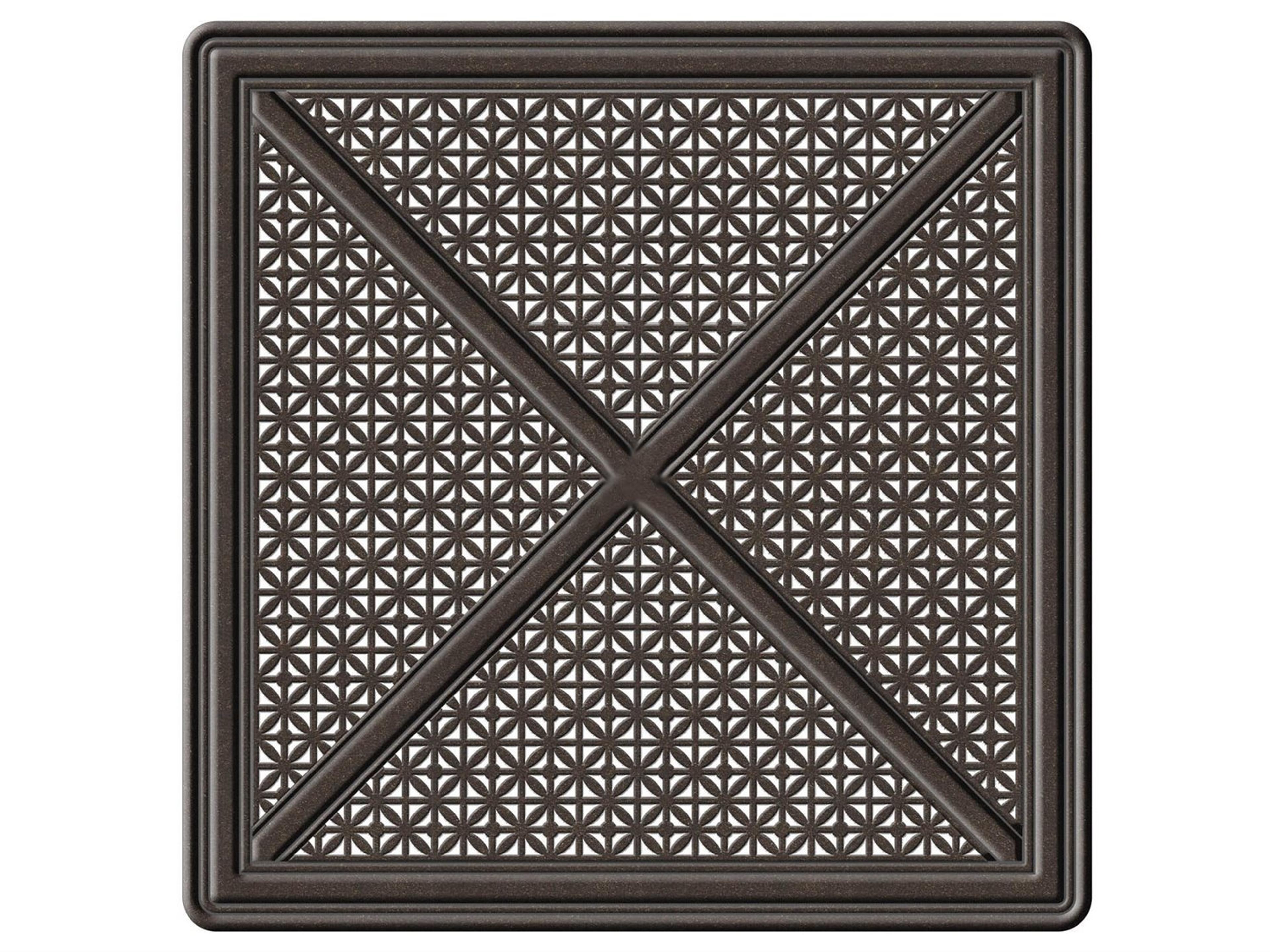 Cast Aluminum Hampton Square End Table Top