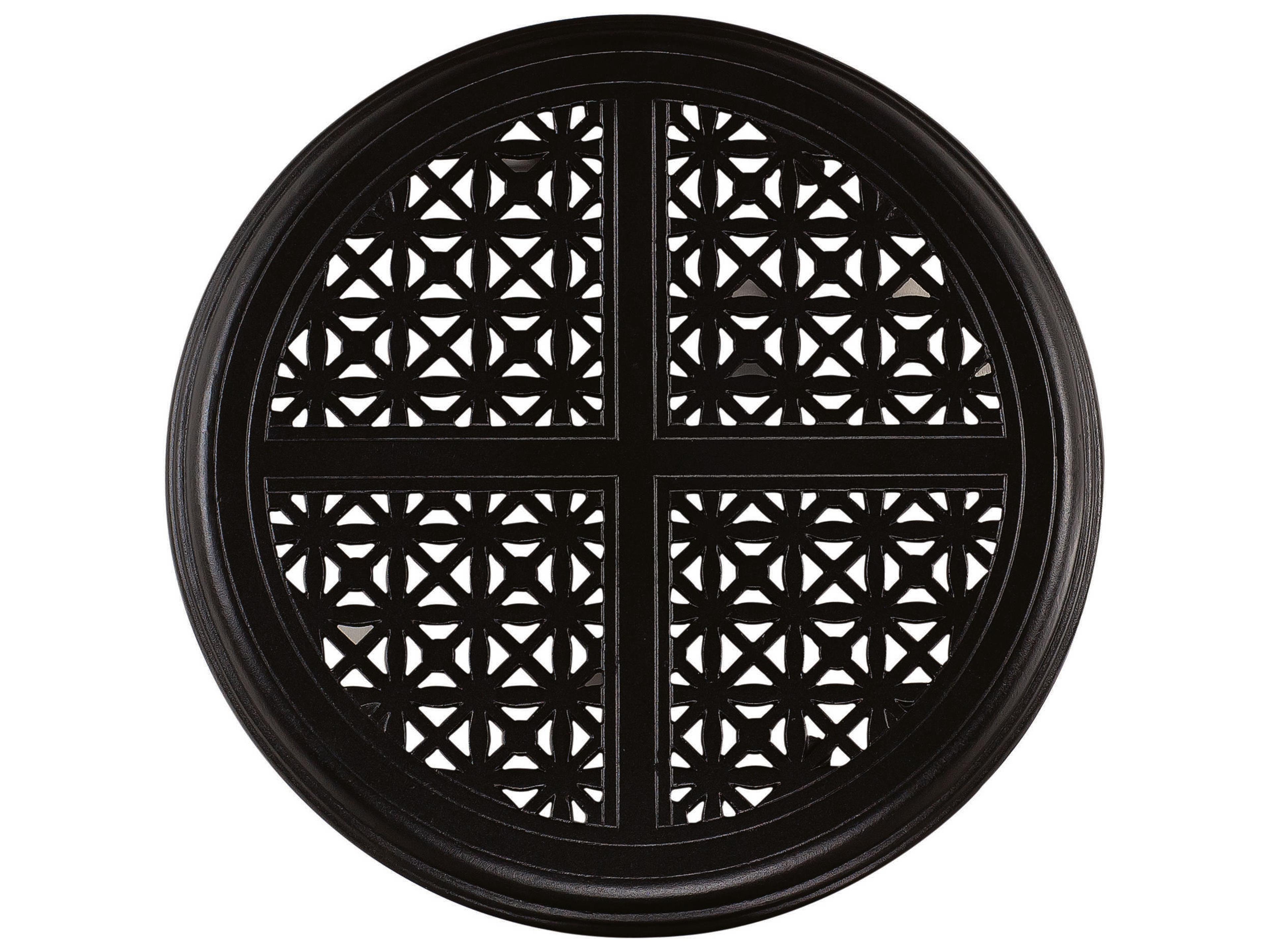 Cast Aluminum Hampton Round End Table Top