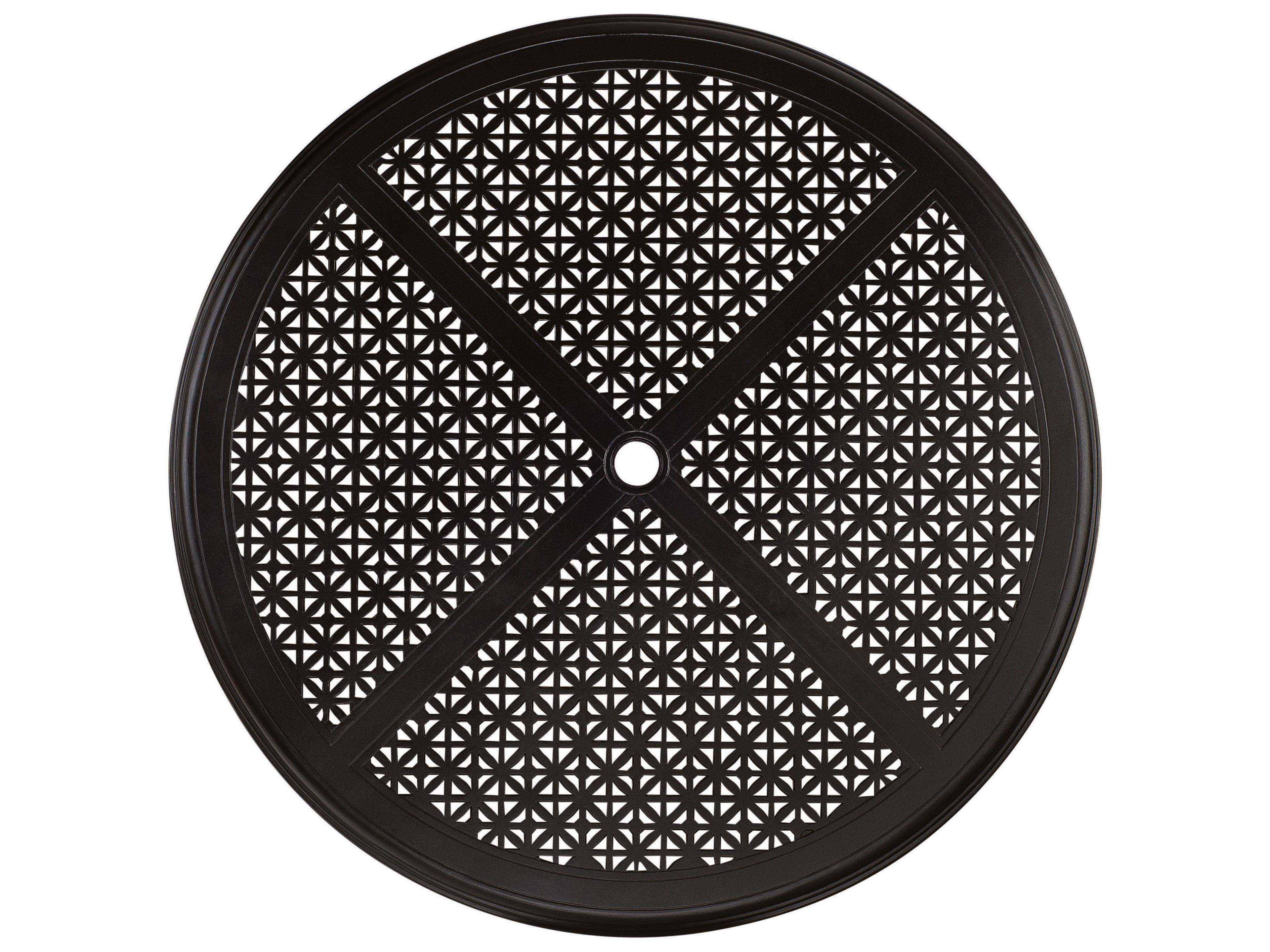 Cast Aluminum Hampton Round Table Top with Umbrella Hole