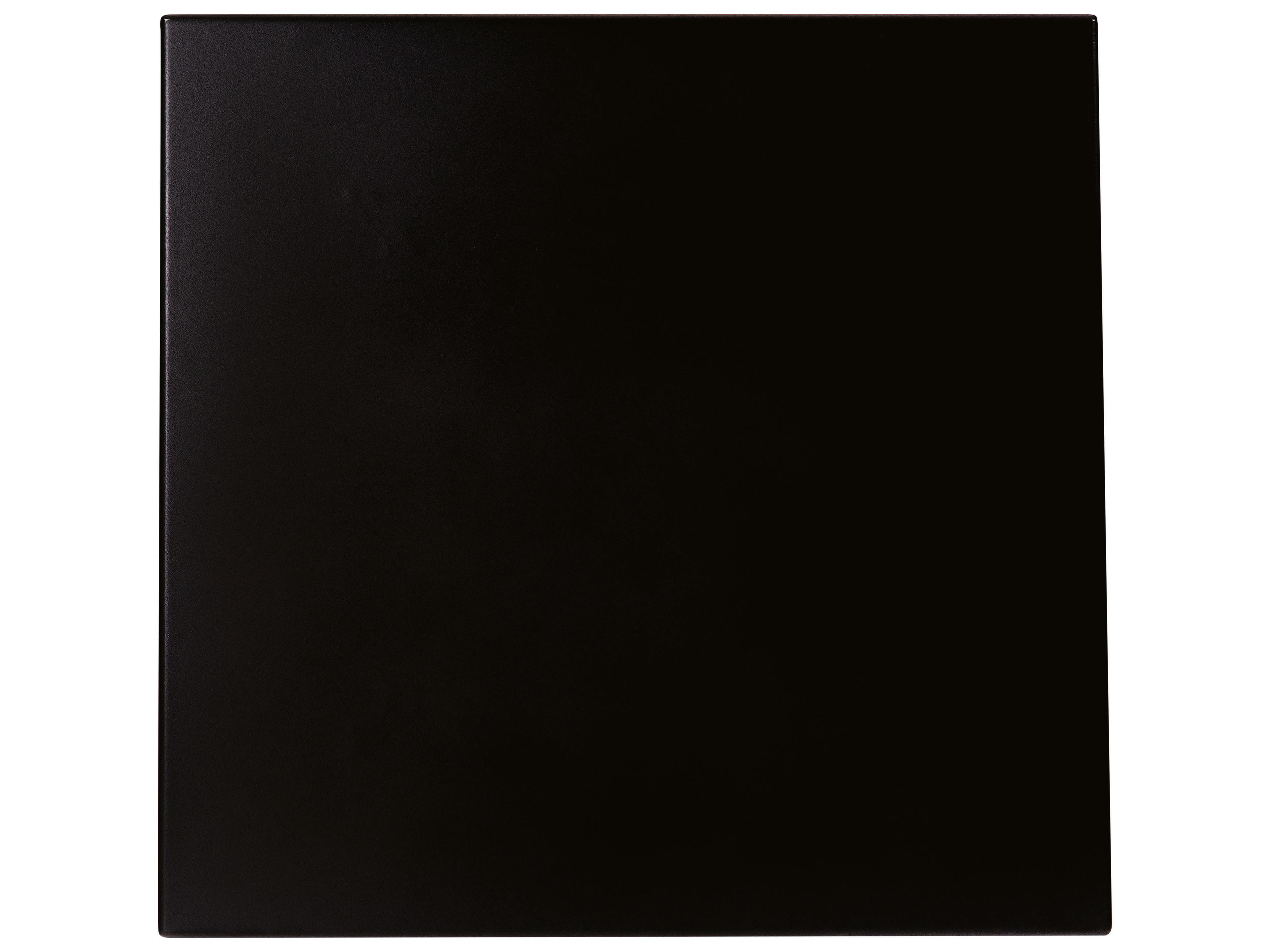 Aluminum Square Solid Top Rolled Edge