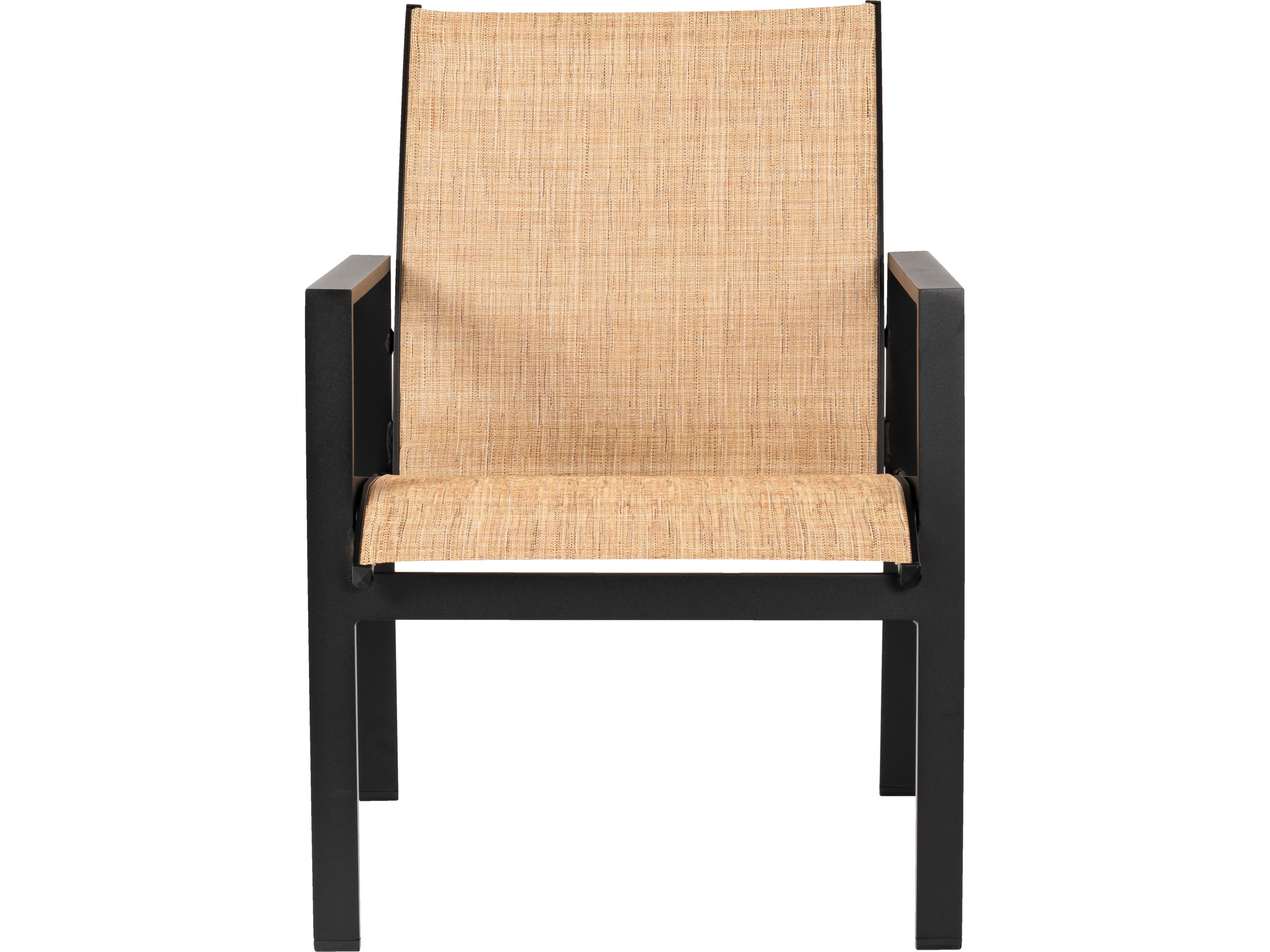 Woodard Hudson Sling Aluminum Outdoor Dining Arm Chair