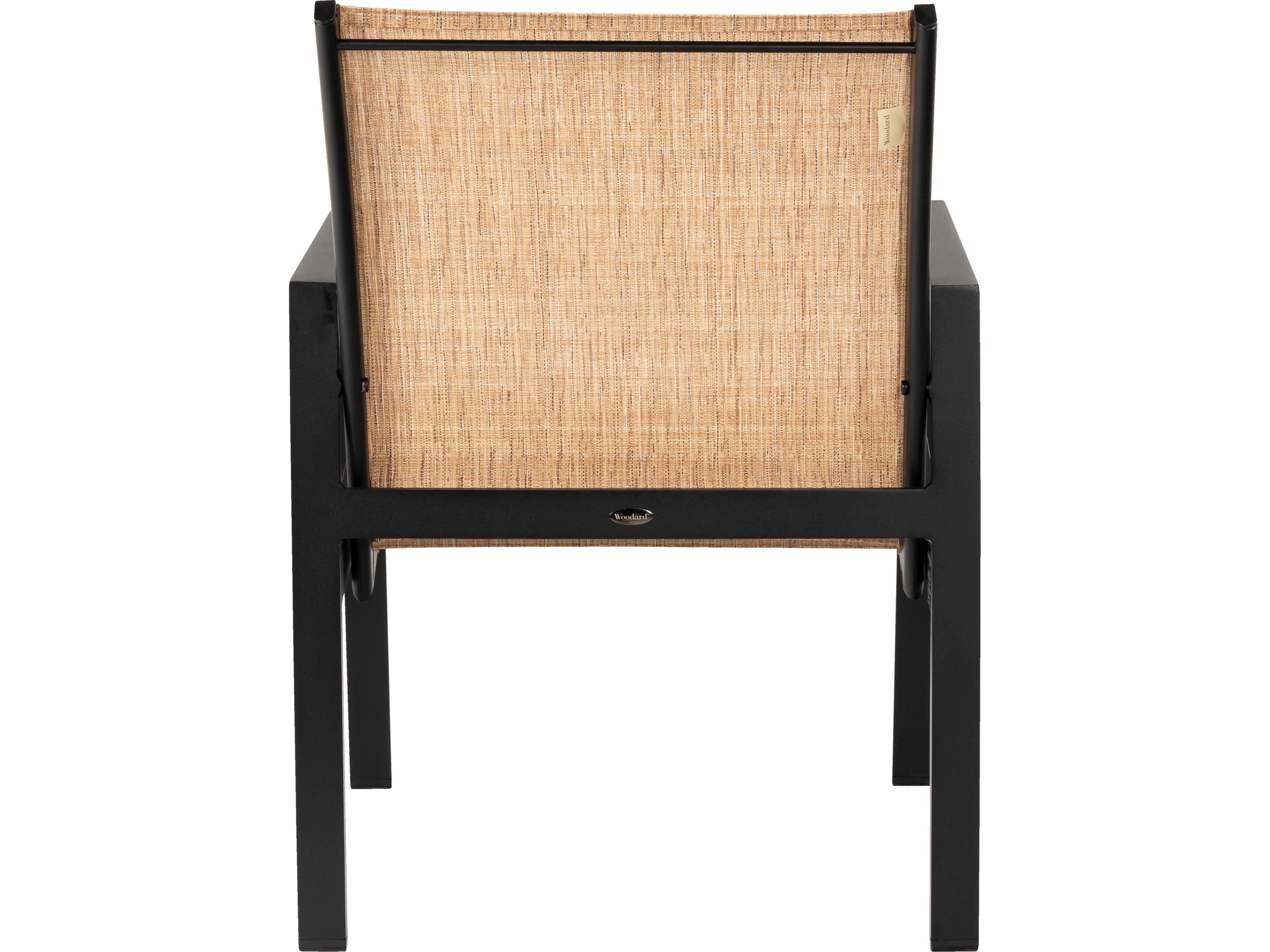 Woodard Hudson Sling Aluminum Outdoor Dining Arm Chair