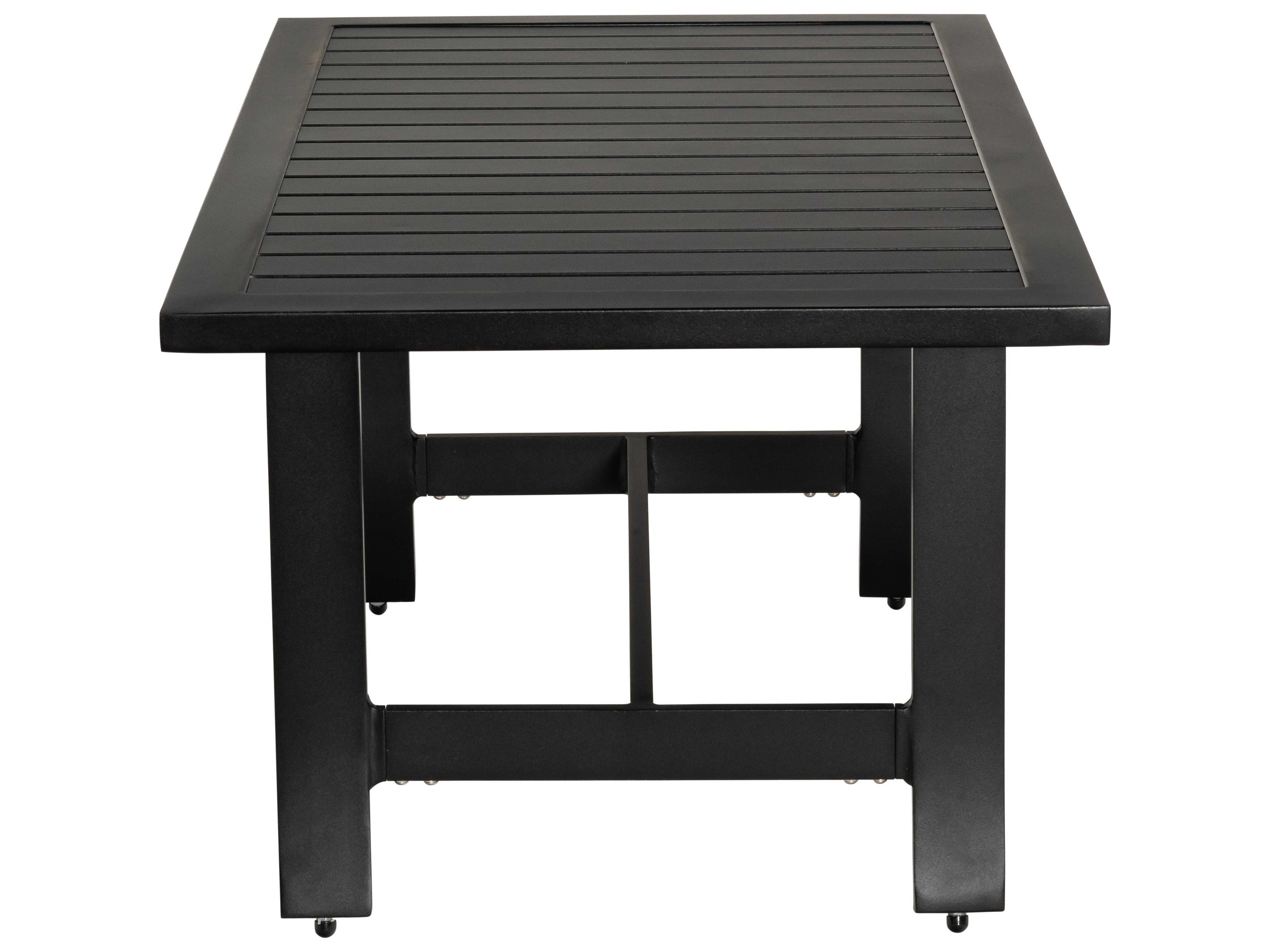 Woodard Seal Cove Aluminum Rectangular Outdoor Patio Coffee Table