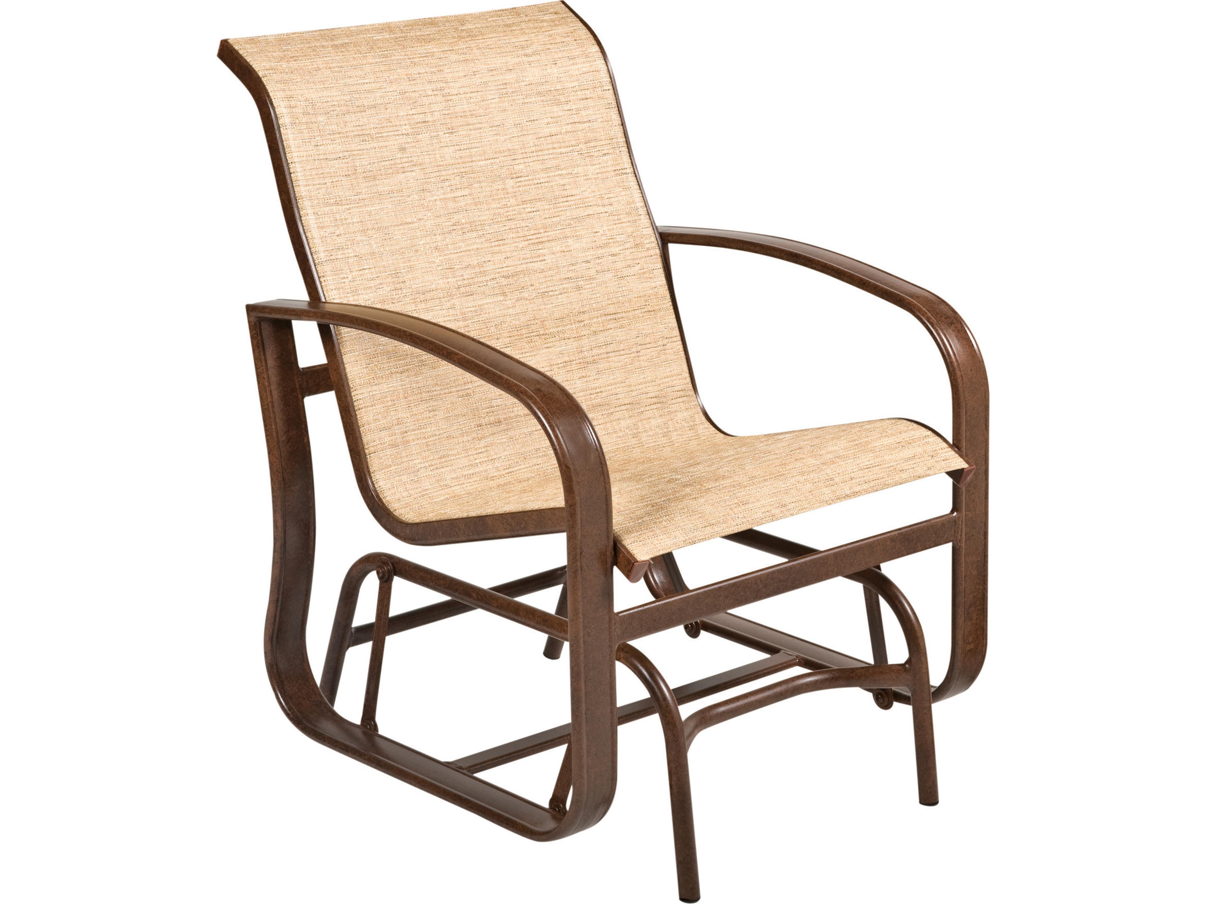 Cayman Isle Sling Aluminum Glider Outdoor Lounge Chair