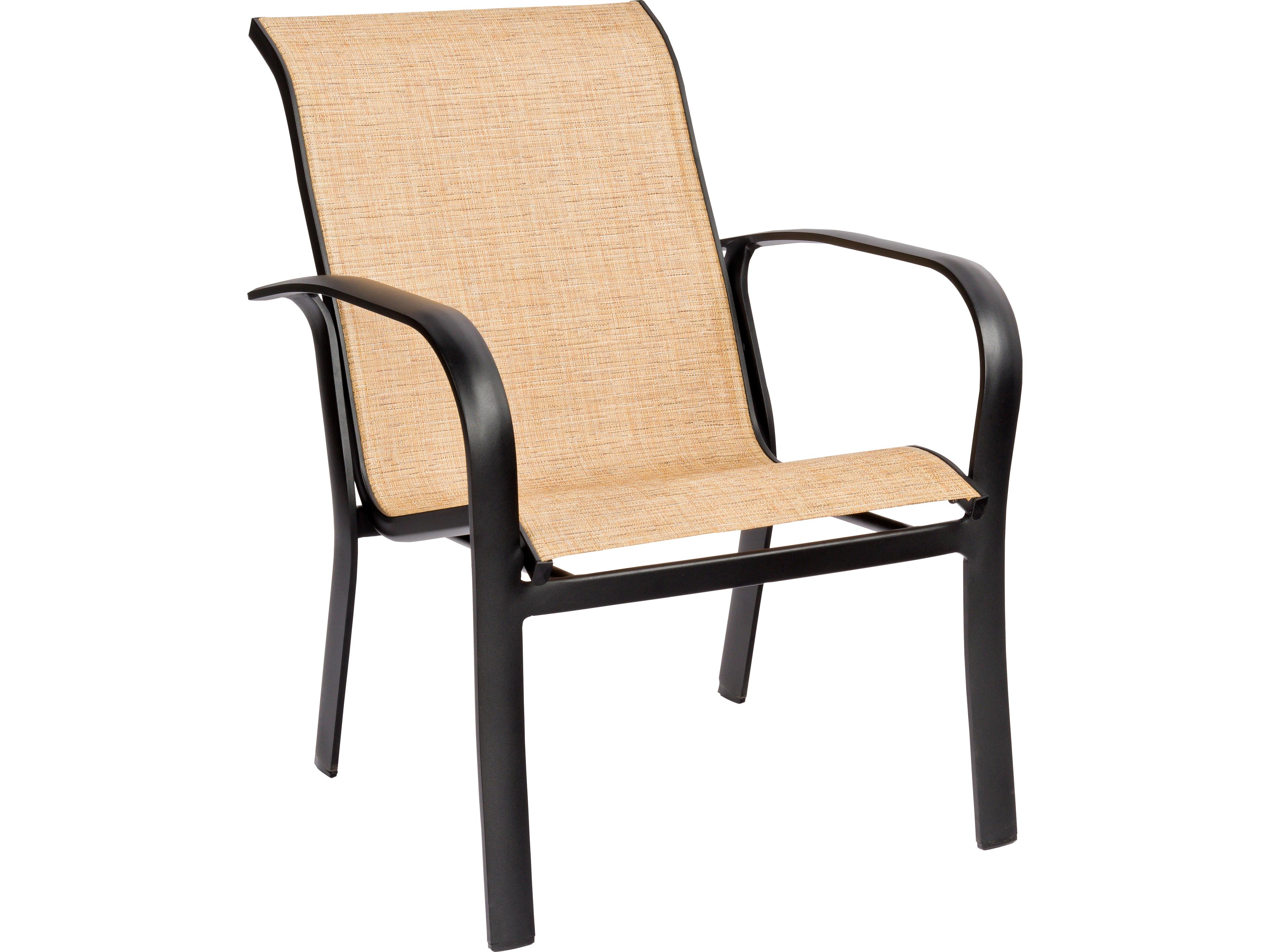 Fremont Sling Aluminum Stackable Outdoor Patio Dining Arm Chair