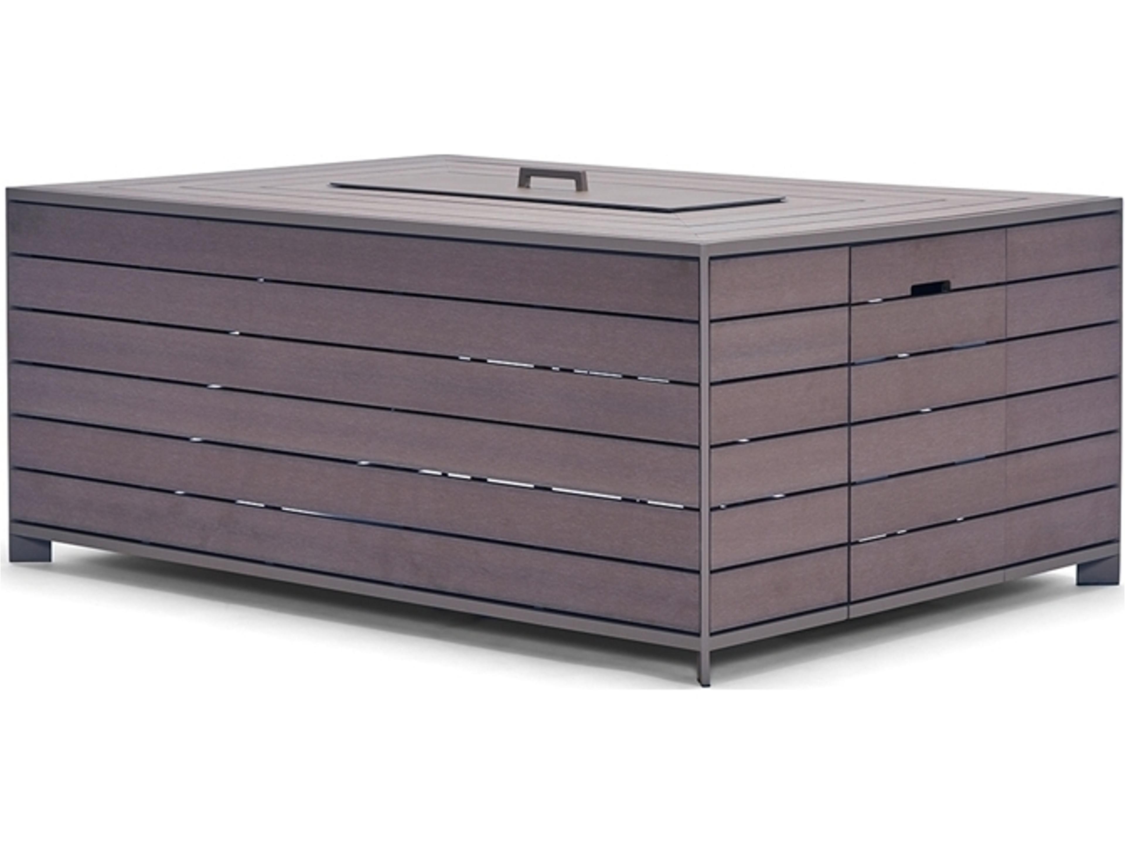 Essence NexTeak Bark Rectangular Chat Height Table