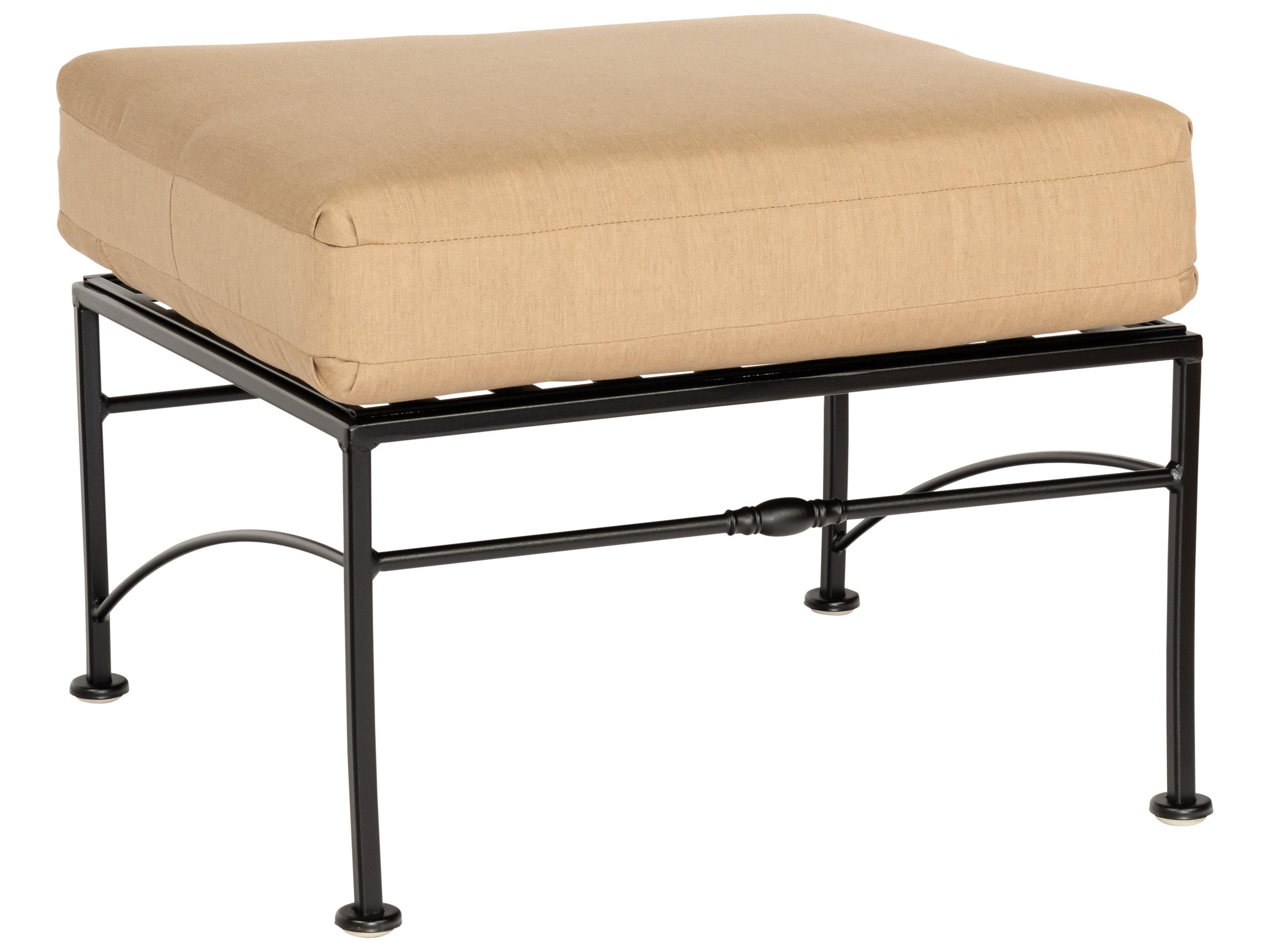 Woodard Sheffield Wrought Iron Patio Ottoman