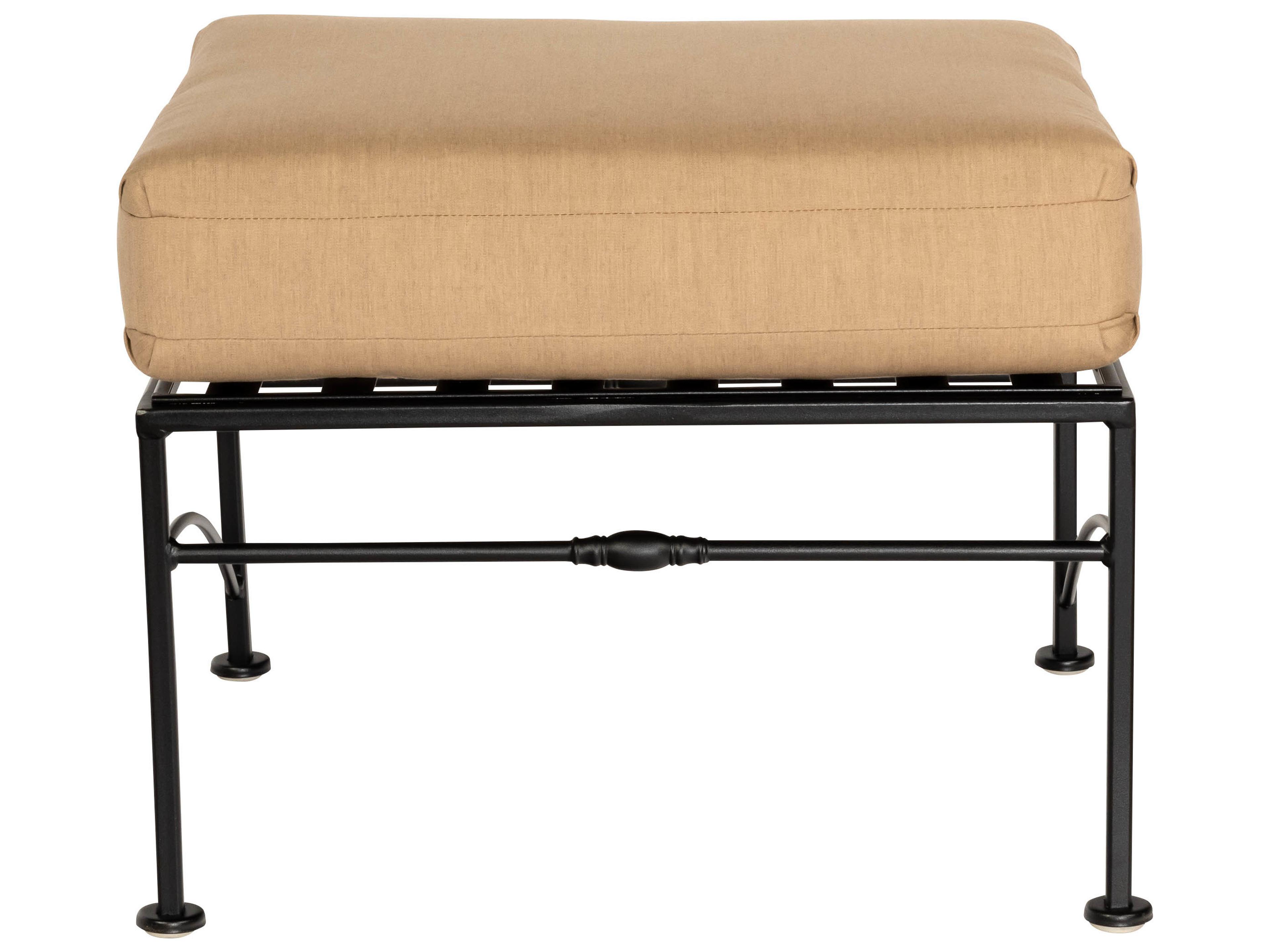 Woodard Sheffield Wrought Iron Patio Ottoman