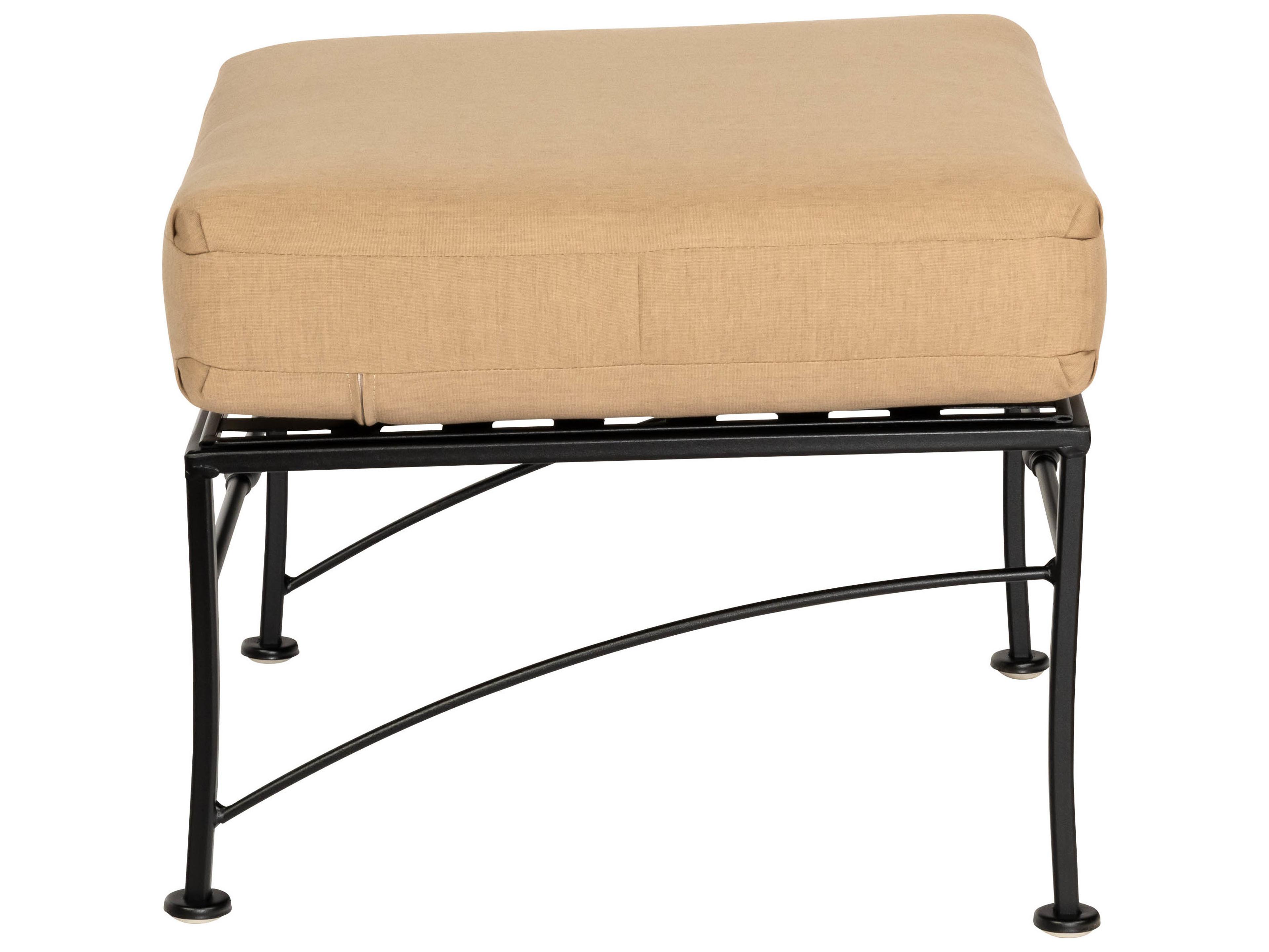 Woodard Sheffield Wrought Iron Patio Ottoman