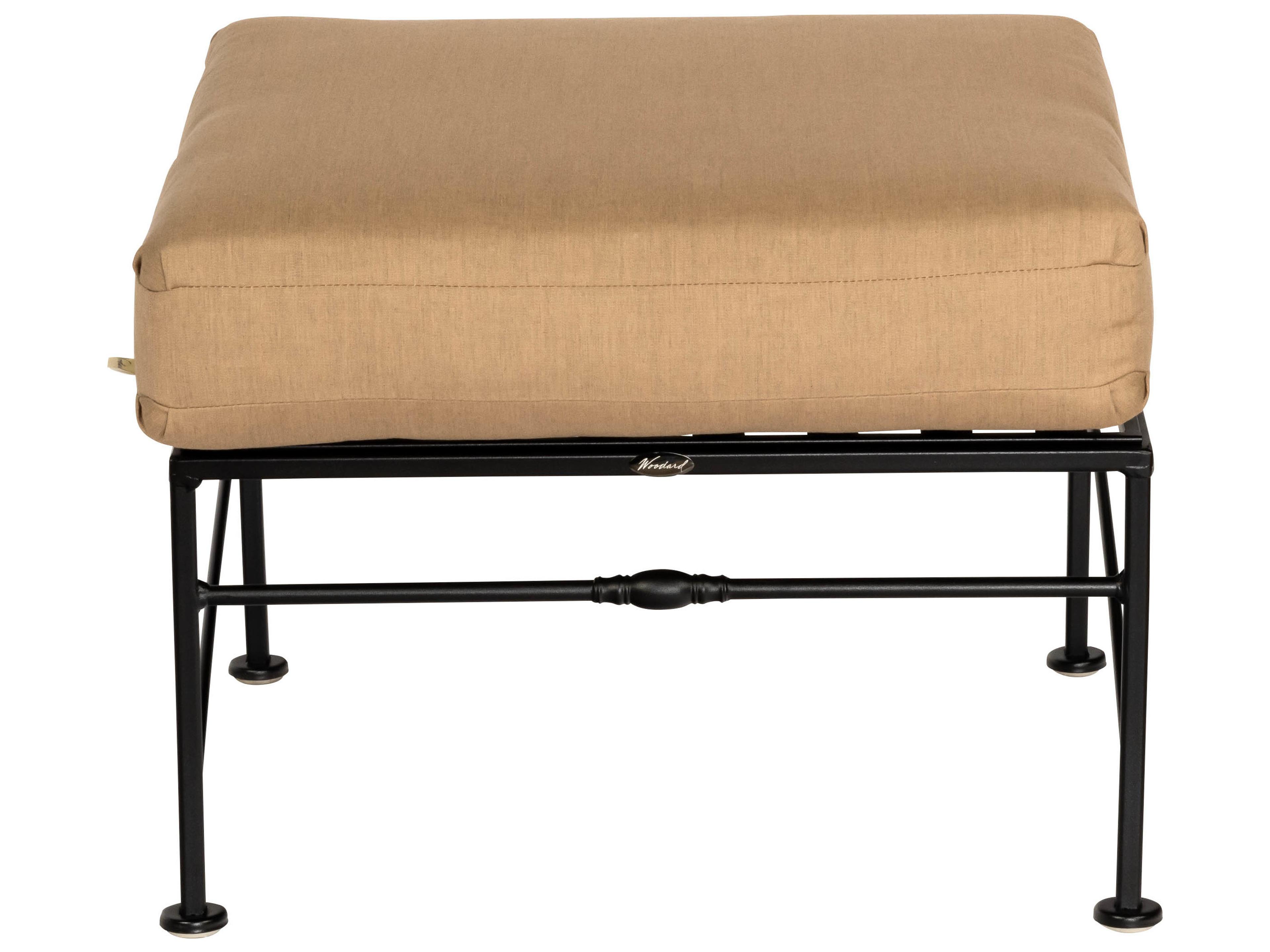 Woodard Sheffield Wrought Iron Patio Ottoman