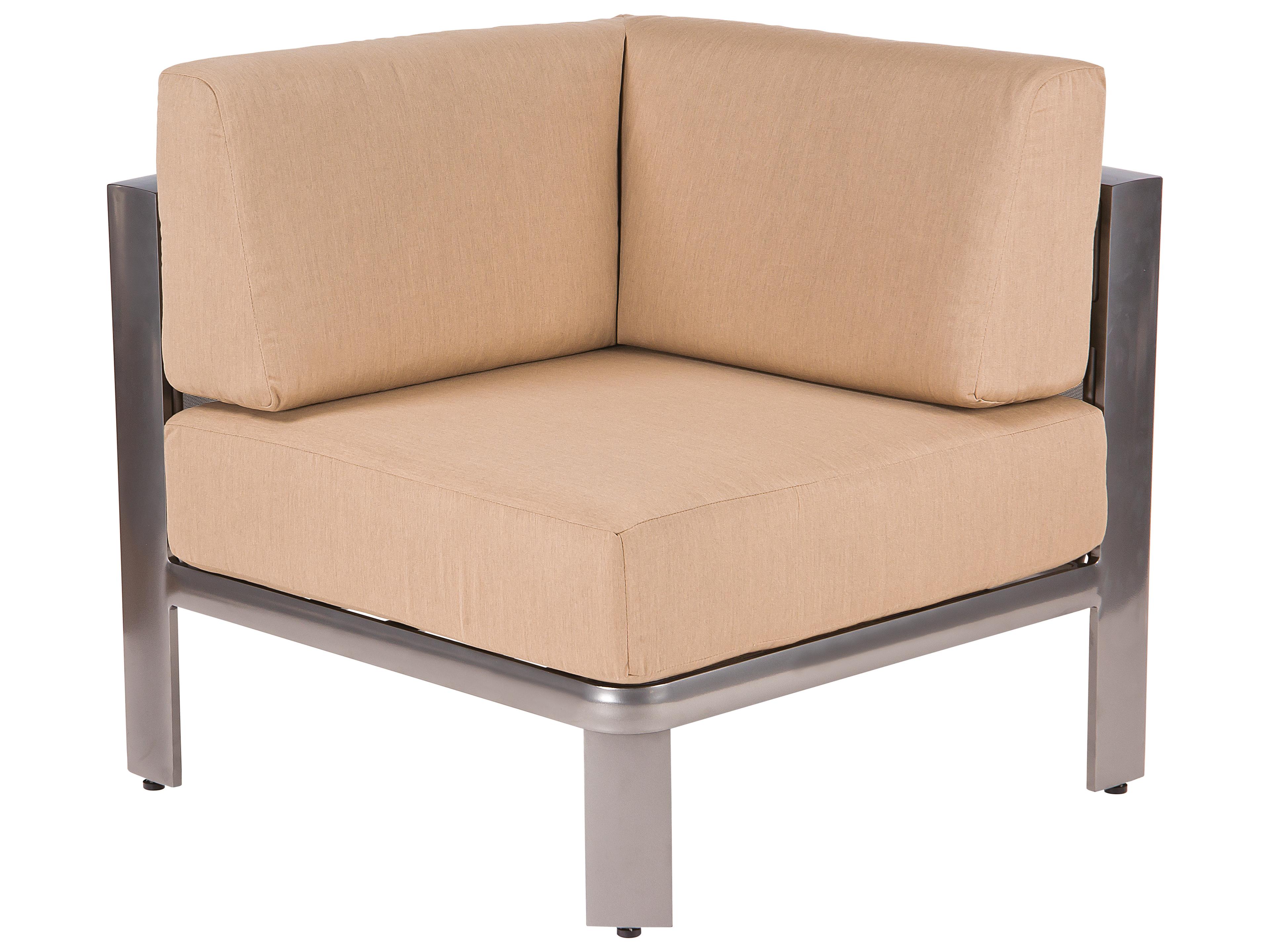 Metropolis Corner Sectional Lounge Chair Seat & Back Replacement Cushions