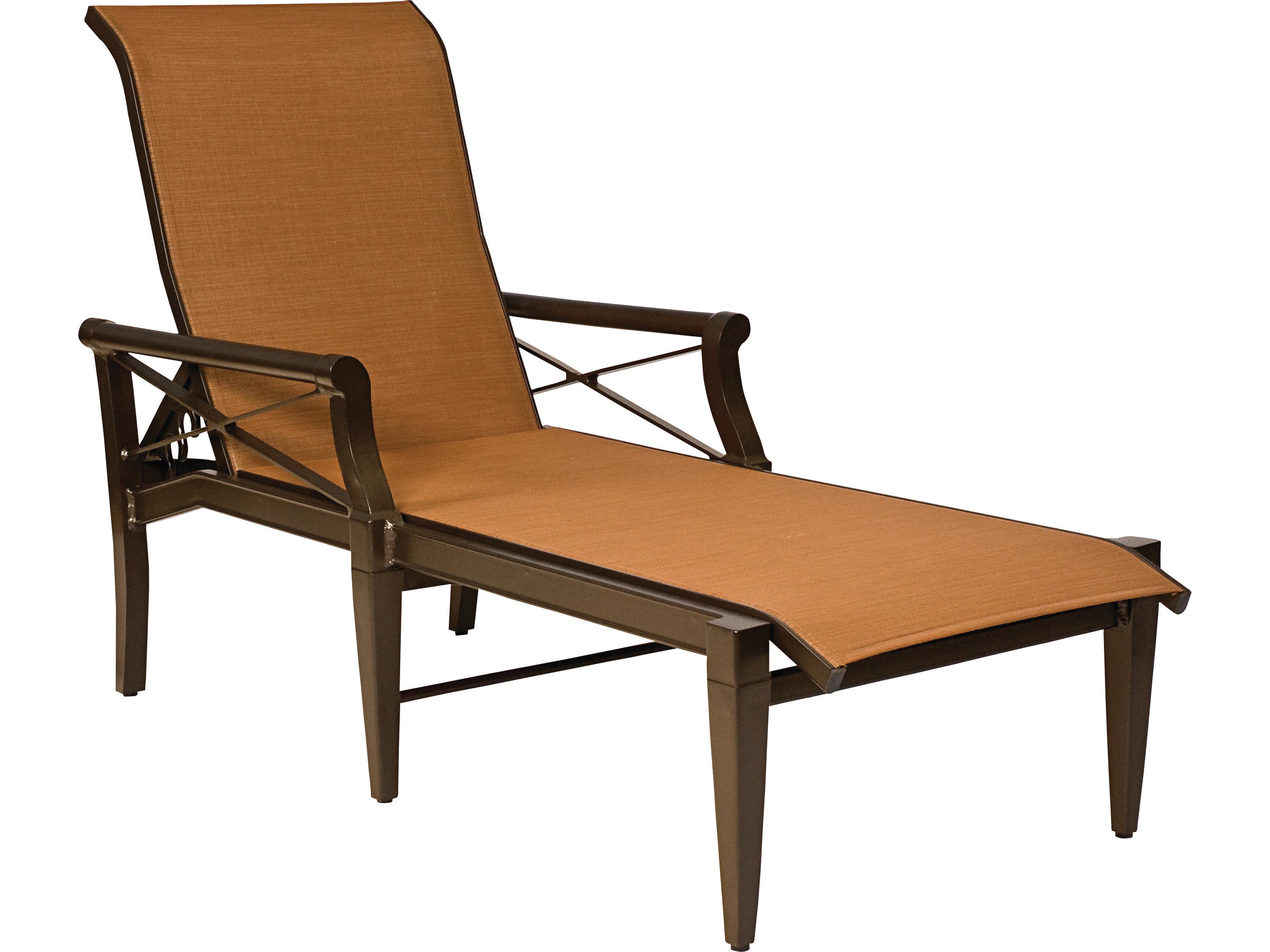 Andover Sling Aluminum Adjustable Patio Chaise Lounge