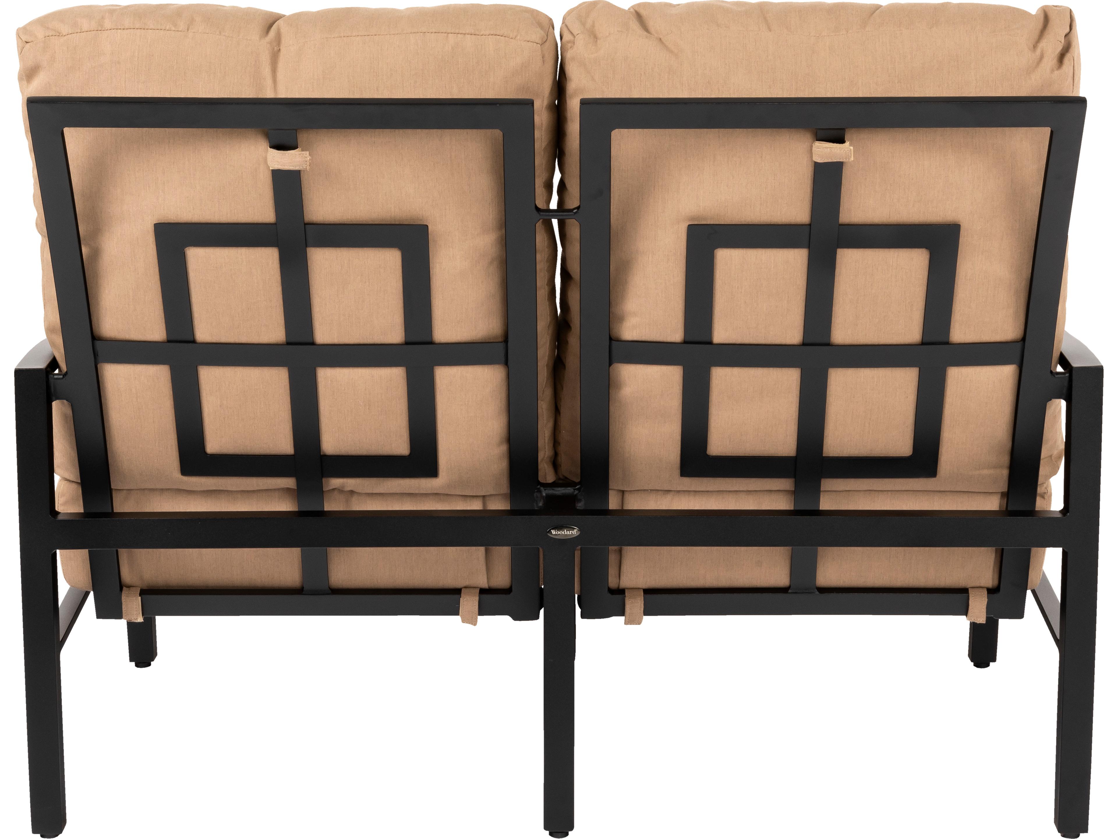 Woodard Nico Cushion Aluminum Outdoor Patio Loveseat