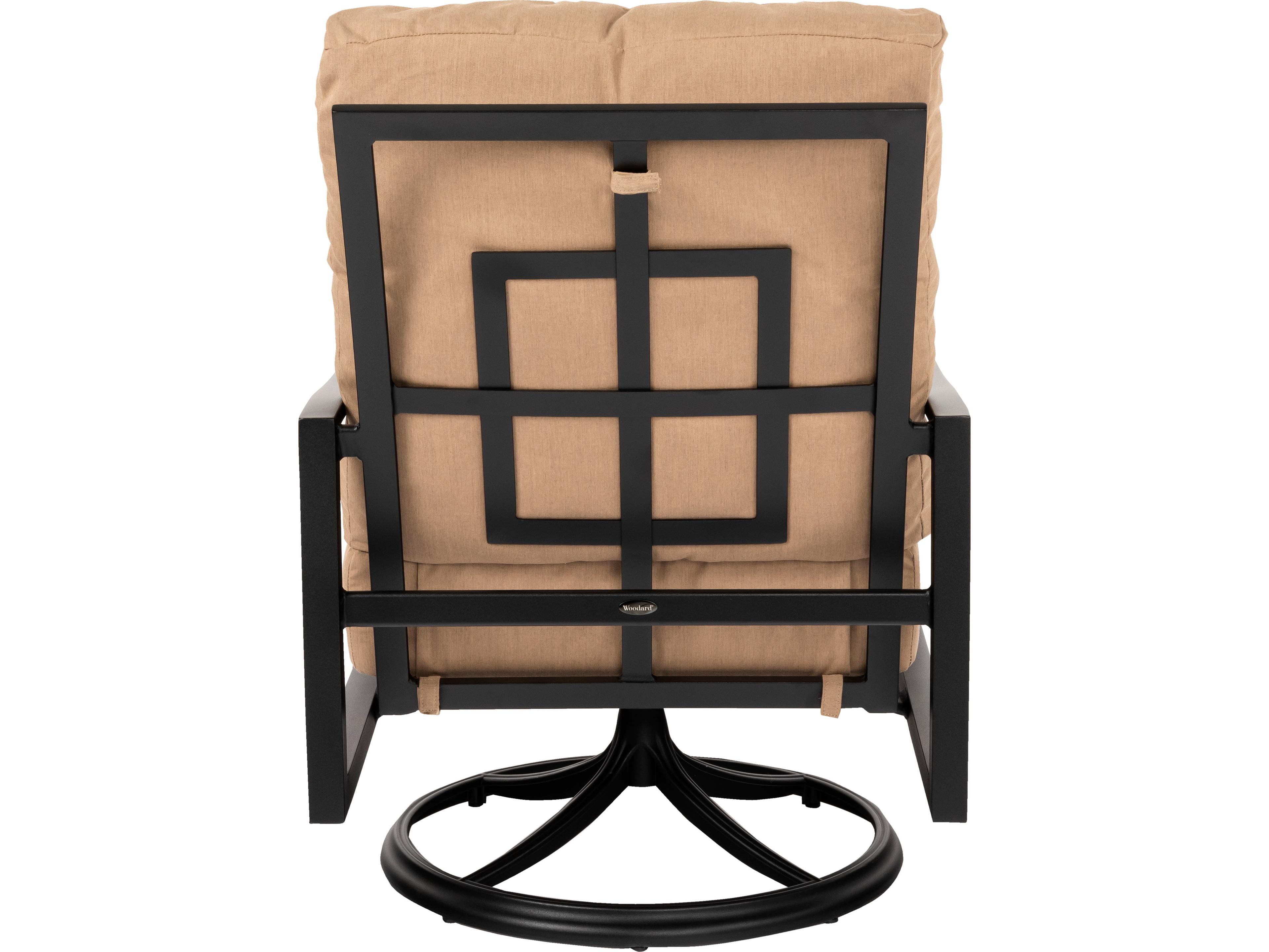 Woodard Nico Cushion Aluminum Swivel Rocking Outdoor Lounge Chair