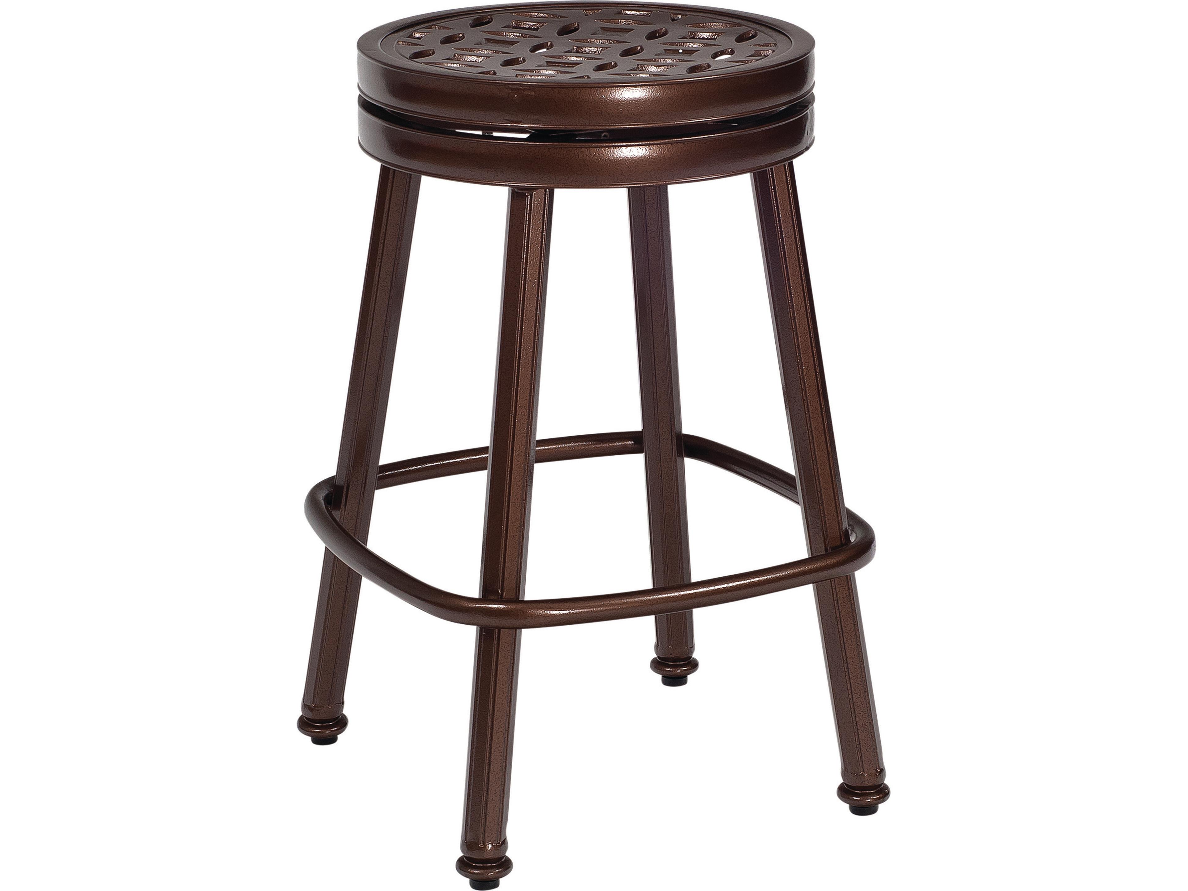 Cast Casa Cast Aluminum Round Swivel Patio Counter Stool