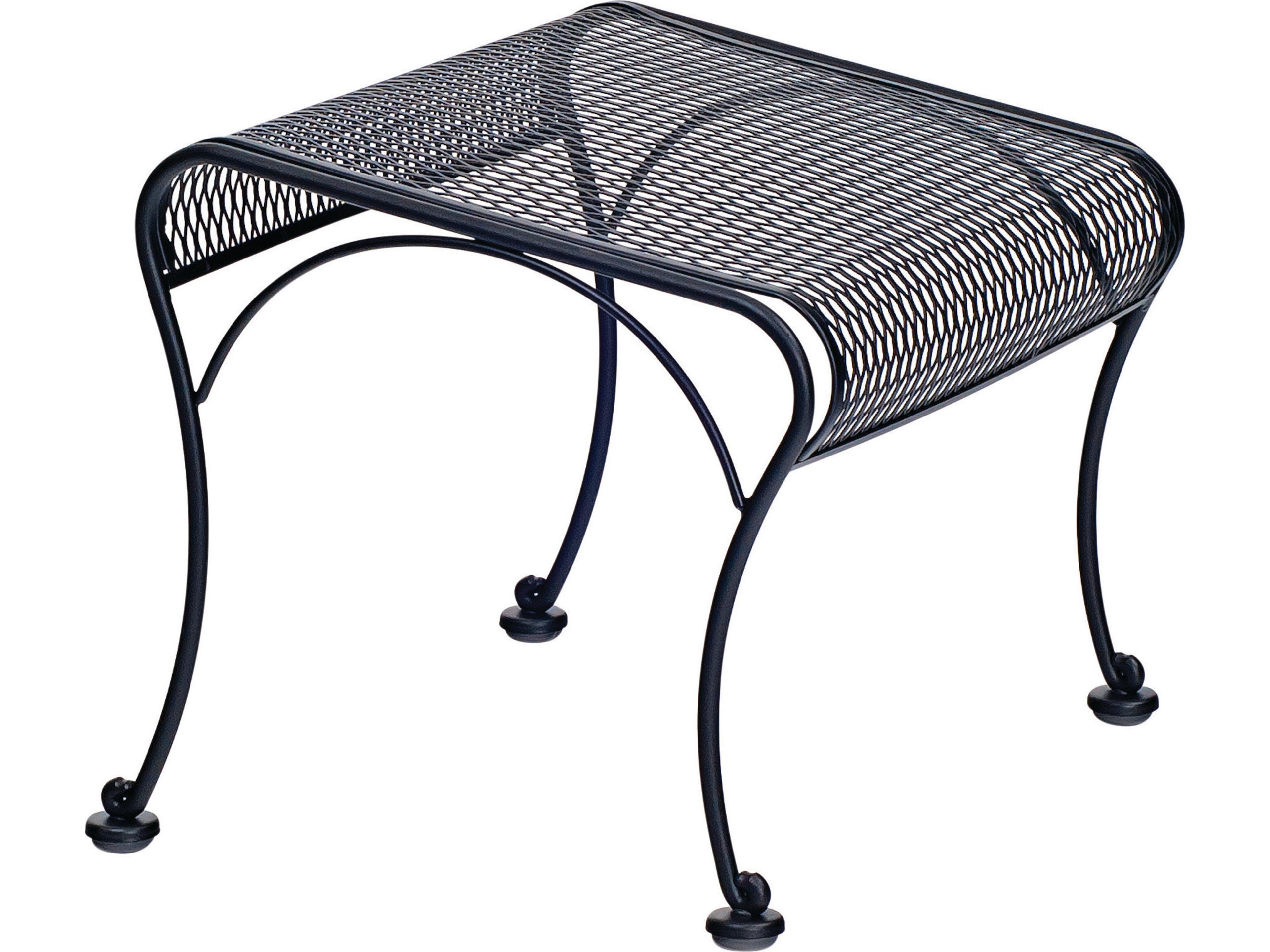 Briarwood Wrought Iron Outdoor Ottoman
