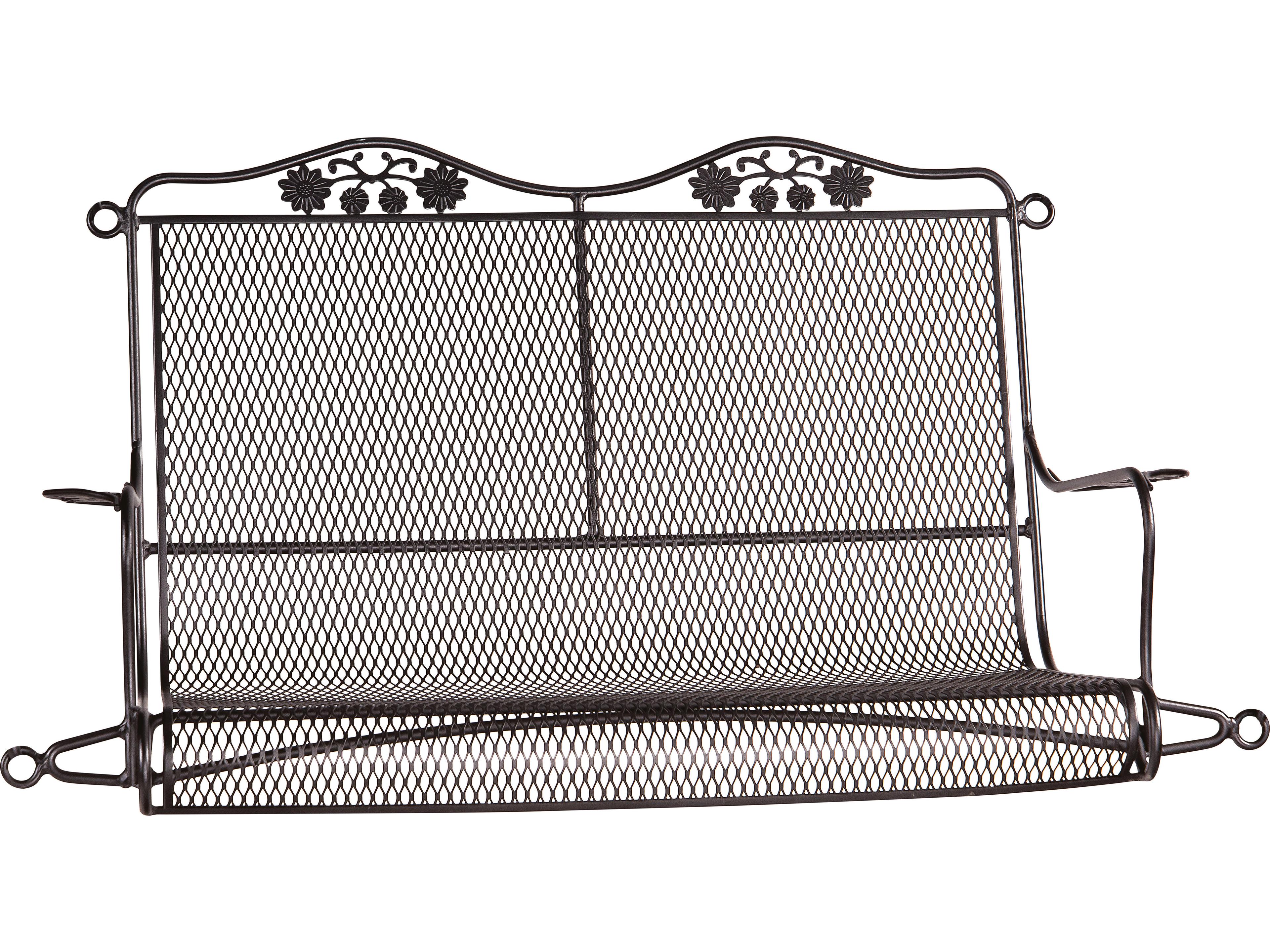 Briarwood Wrought Iron Outdoor Patio Swing with Cushion