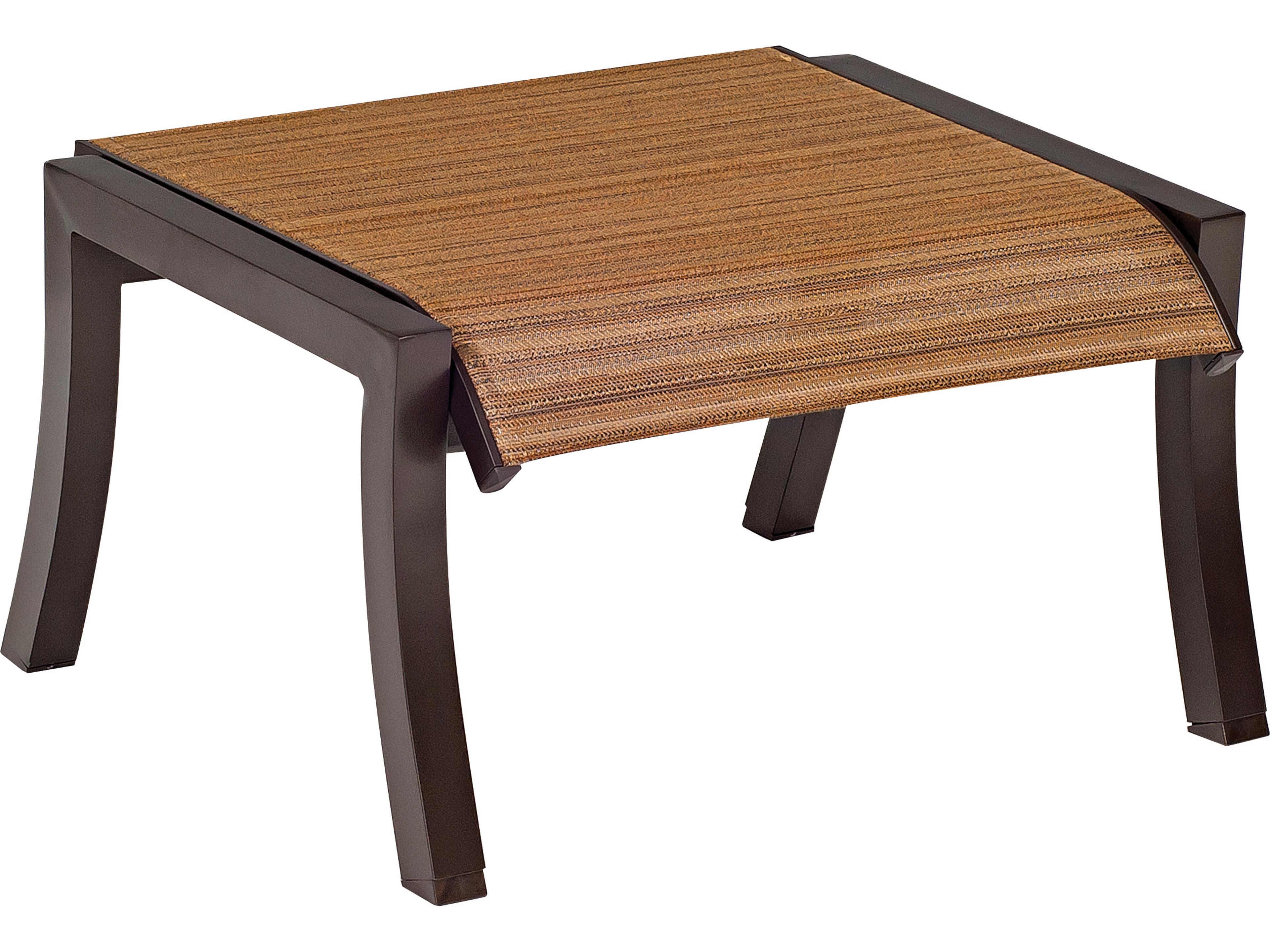 Cortland Sling Aluminum Outdoor Patio Ottoman