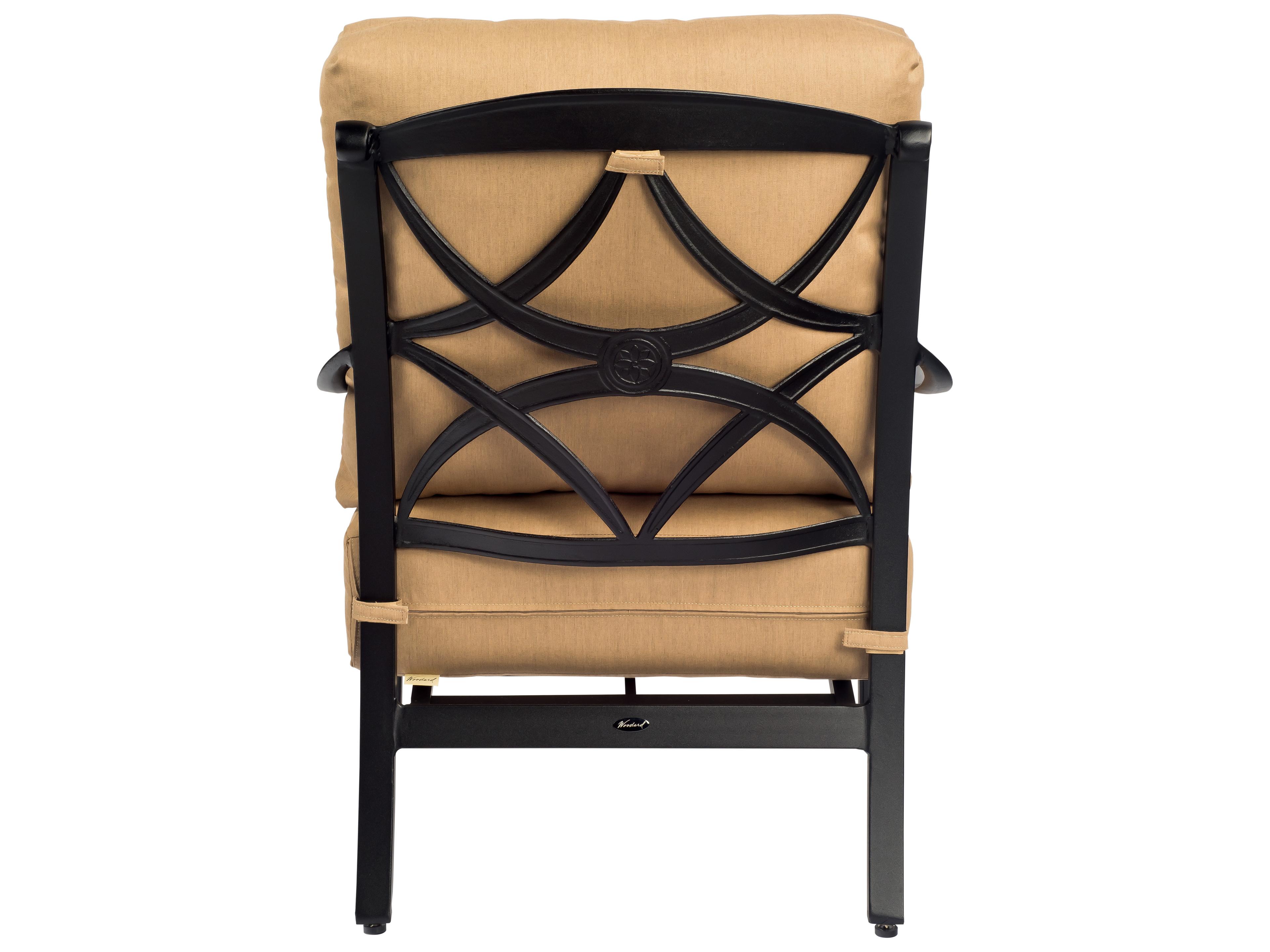 Woodard Wiltshire Cast Aluminum Outdoor Patio Lounge Chair