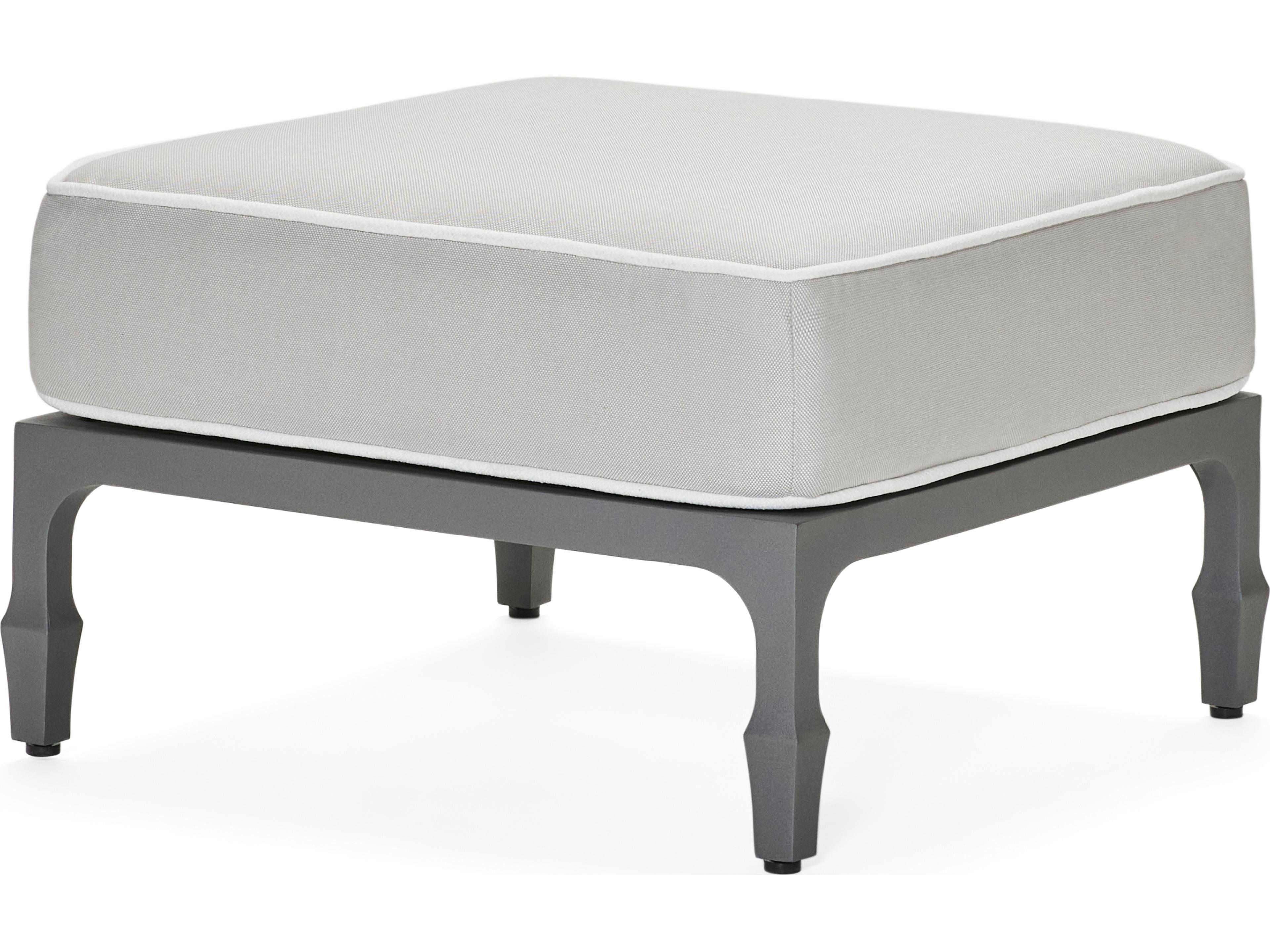Alberti Cast Aluminum Outdoor Patio Ottoman