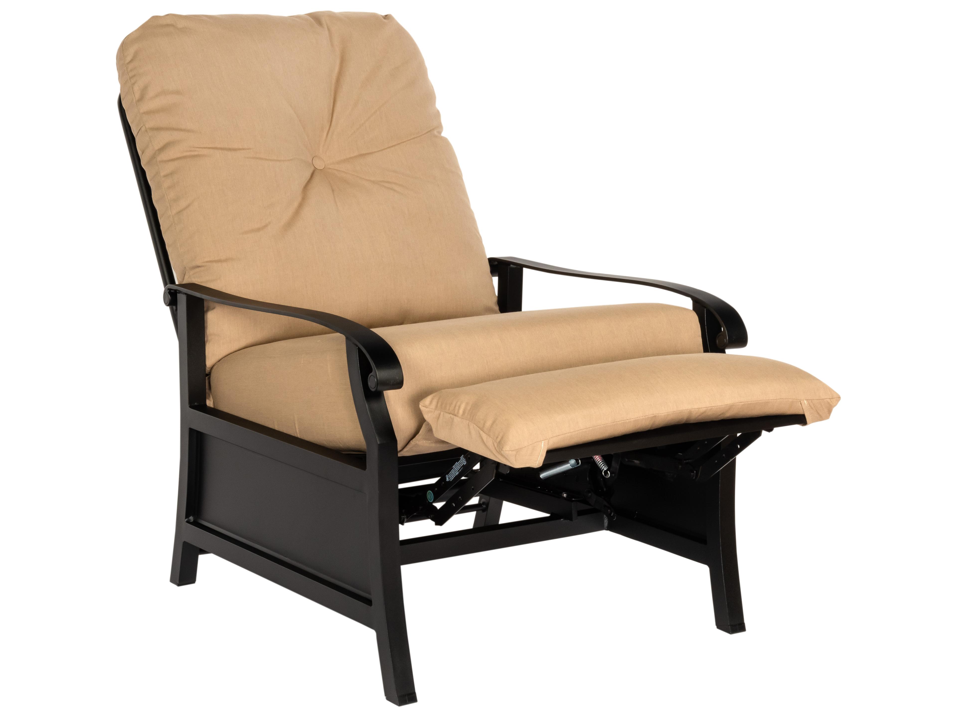 Woodard Cortland Cushion Aluminum Recliner Patio Lounge Chair