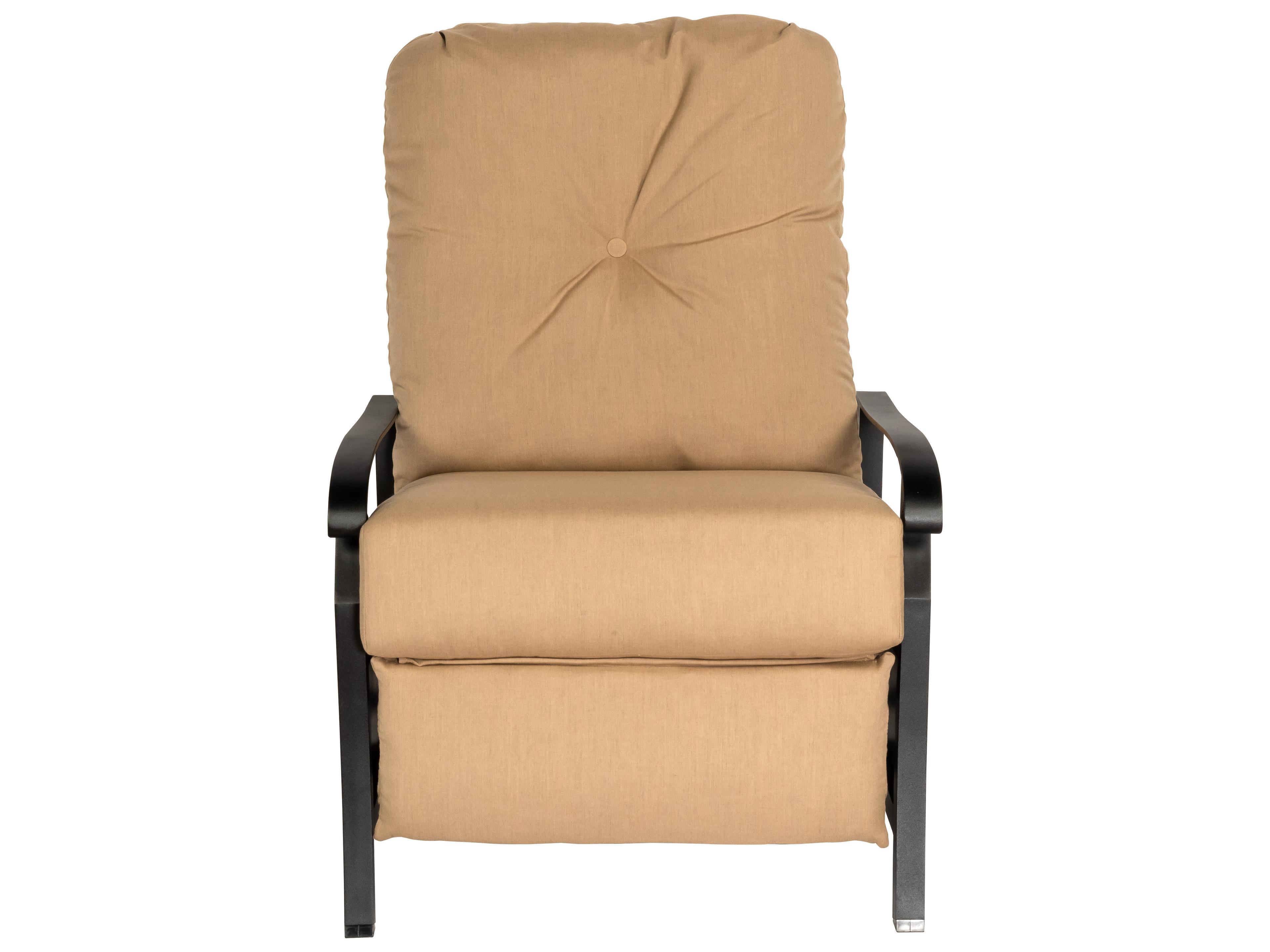 Woodard Cortland Cushion Aluminum Recliner Patio Lounge Chair
