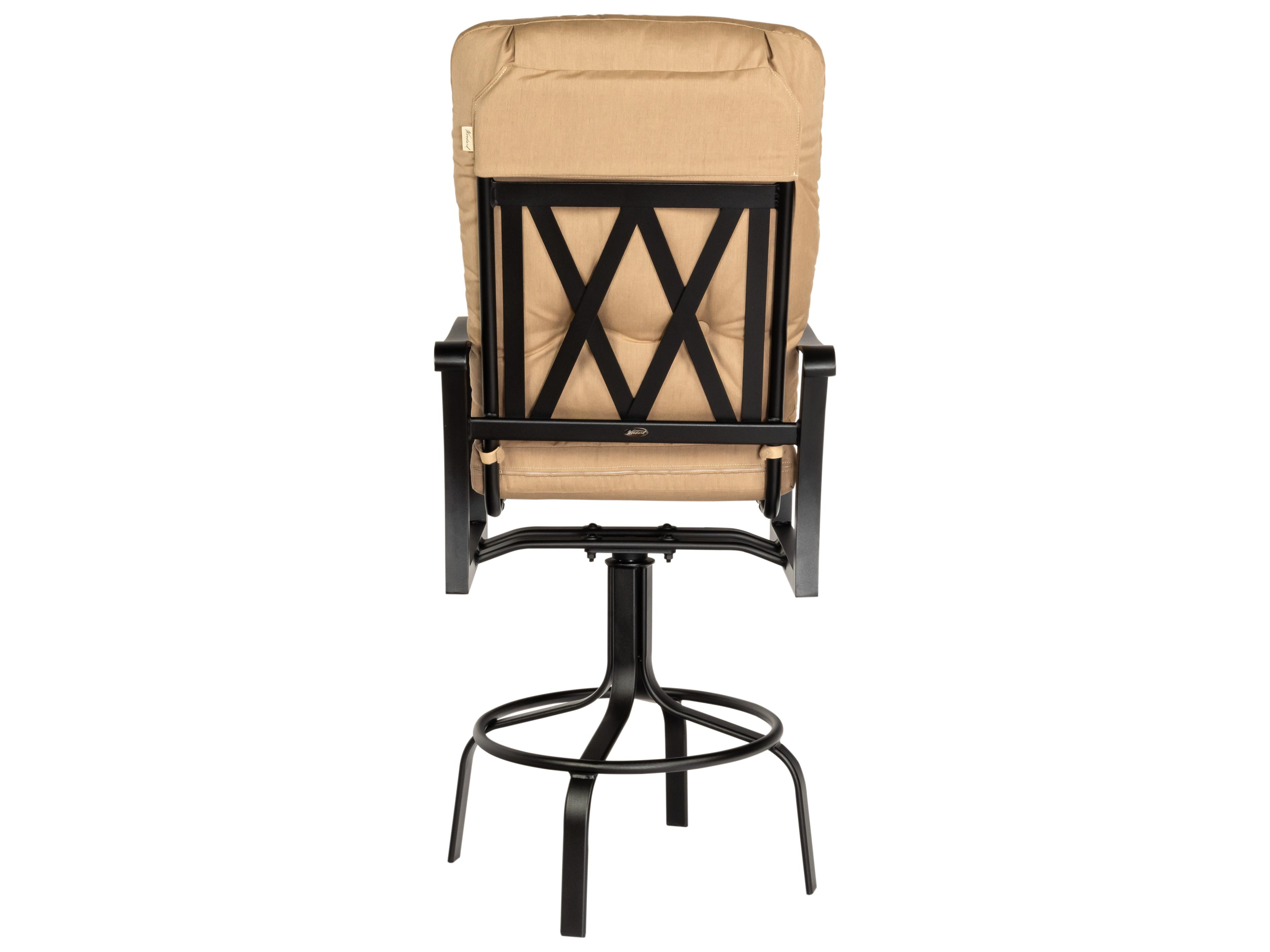 Woodard Cortland Cushion Aluminum Swivel Outdoor Patio Bar Stool