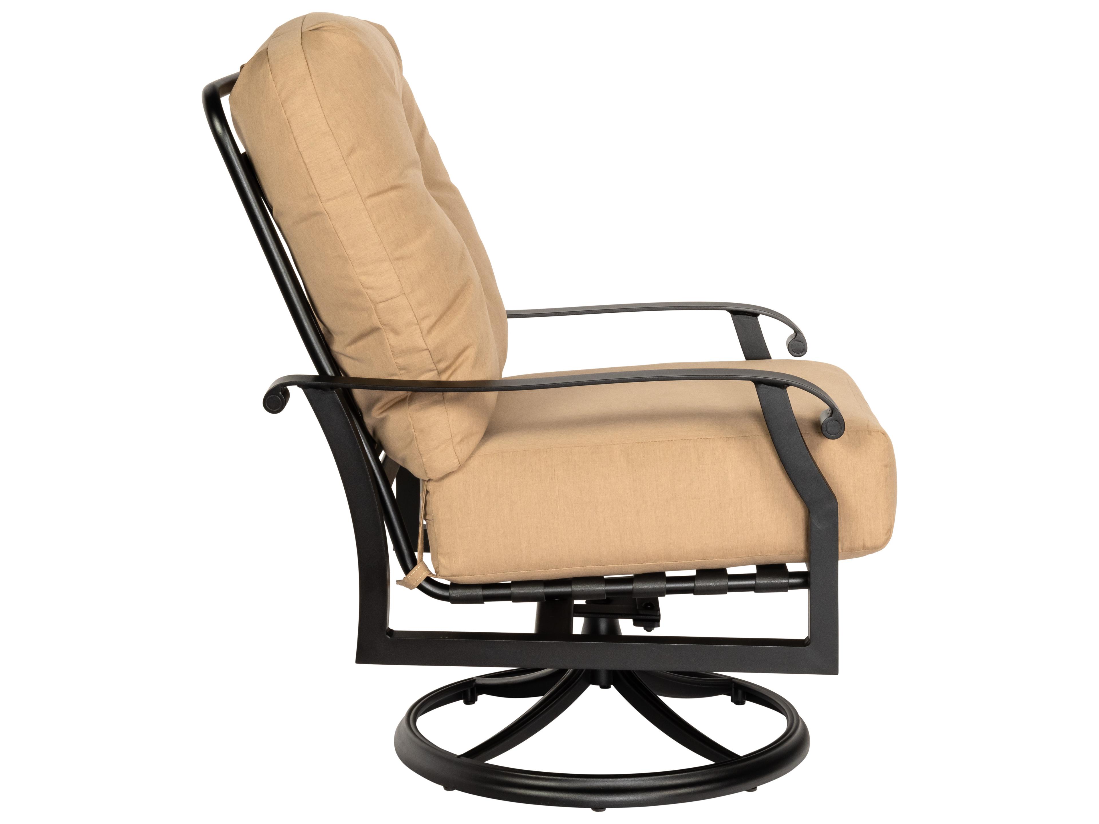 Woodard Cortland Cushion Aluminum Swivel Rocker Outdoor Lounge Chair