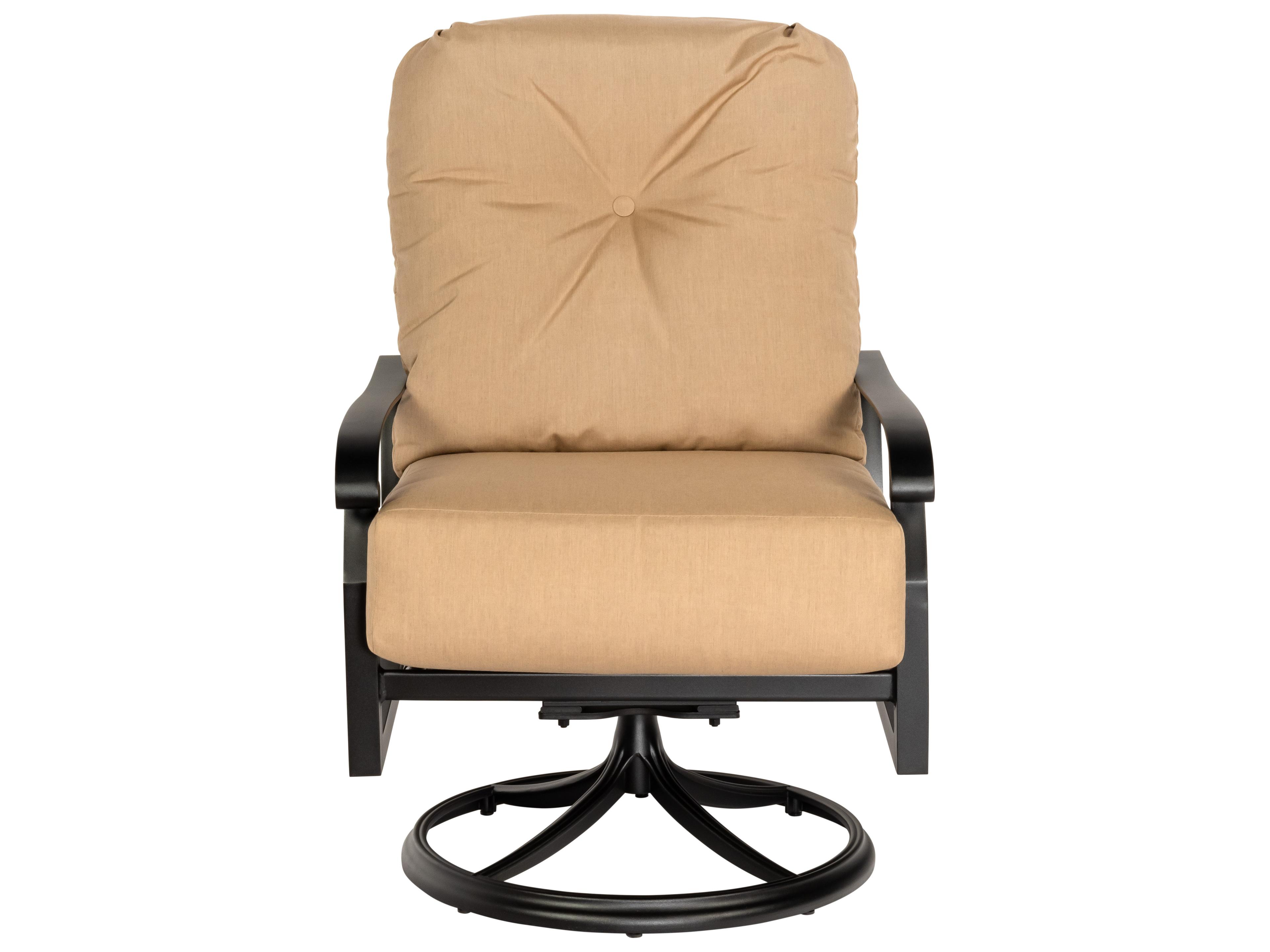 Woodard Cortland Cushion Aluminum Swivel Rocker Outdoor Lounge Chair