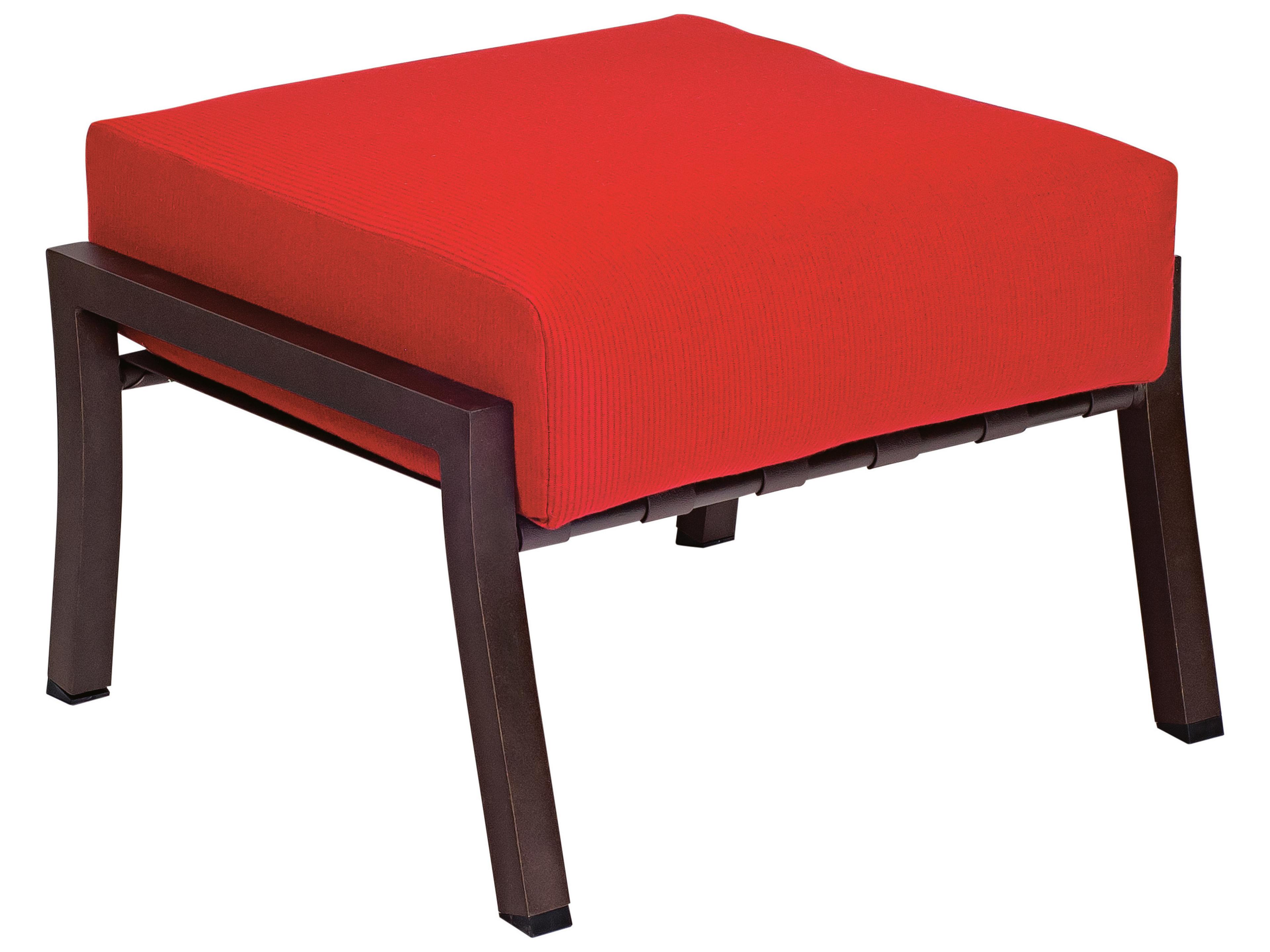 Woodard Cortland Cushion Aluminum Outdoor Ottoman