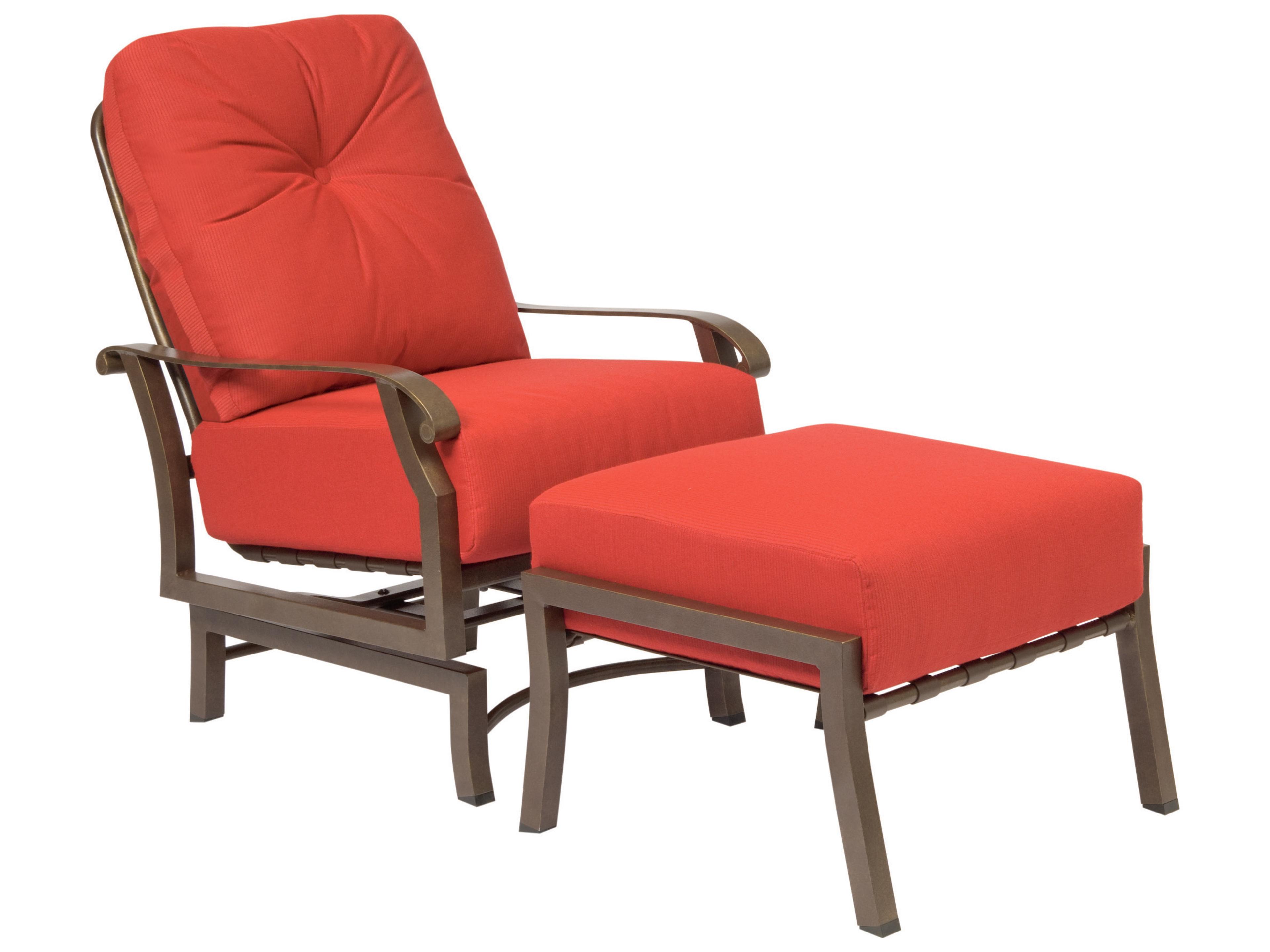 Woodard Cortland Cushion Aluminum Outdoor Ottoman