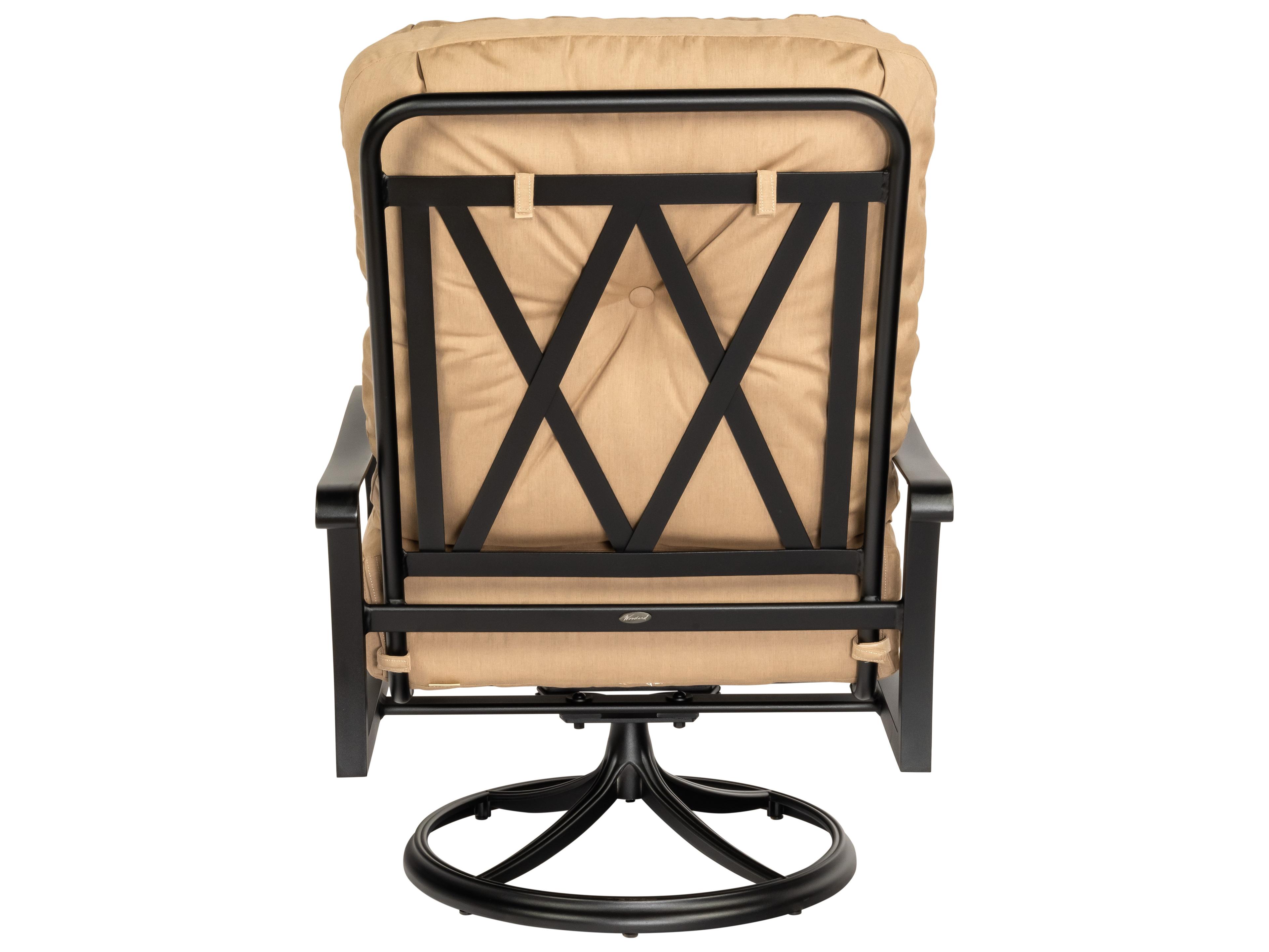 Woodard Cortland Cushion Aluminum Big Man's Swivel Rocker Outdoor Lounge Chair