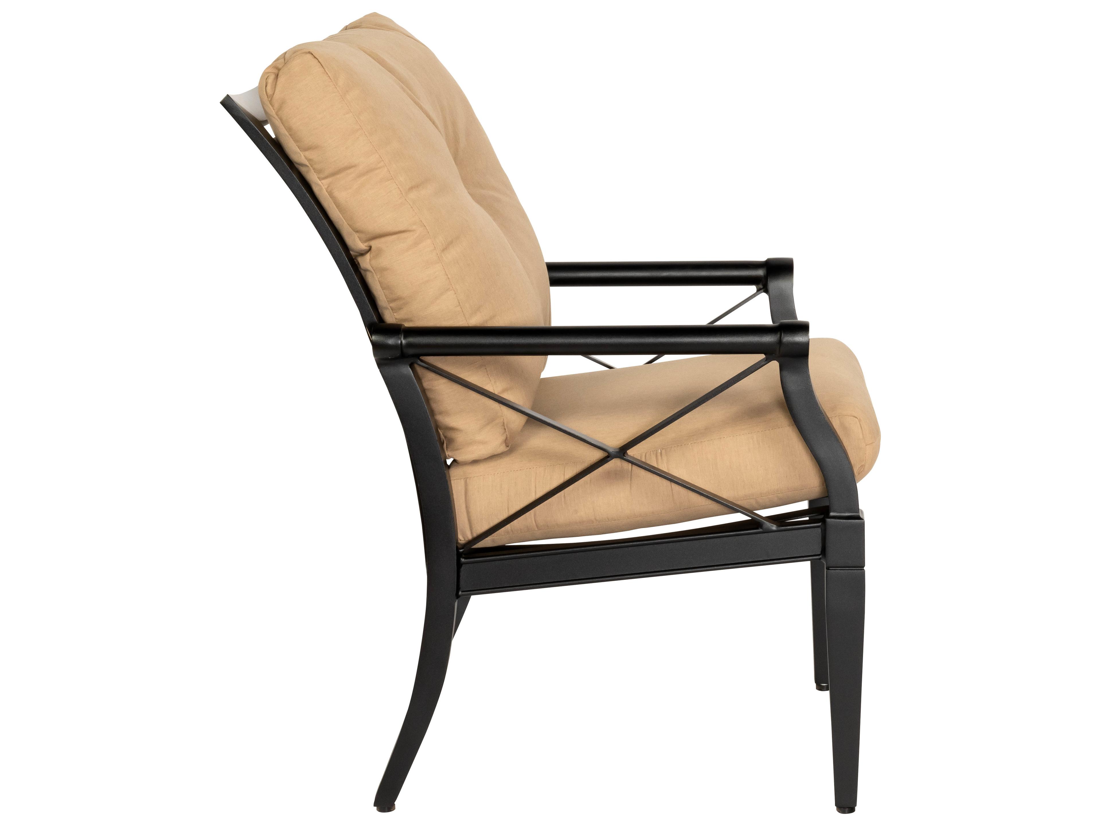 Woodard Andover Cushion Aluminum Outdoor Patio Dining Arm Chair