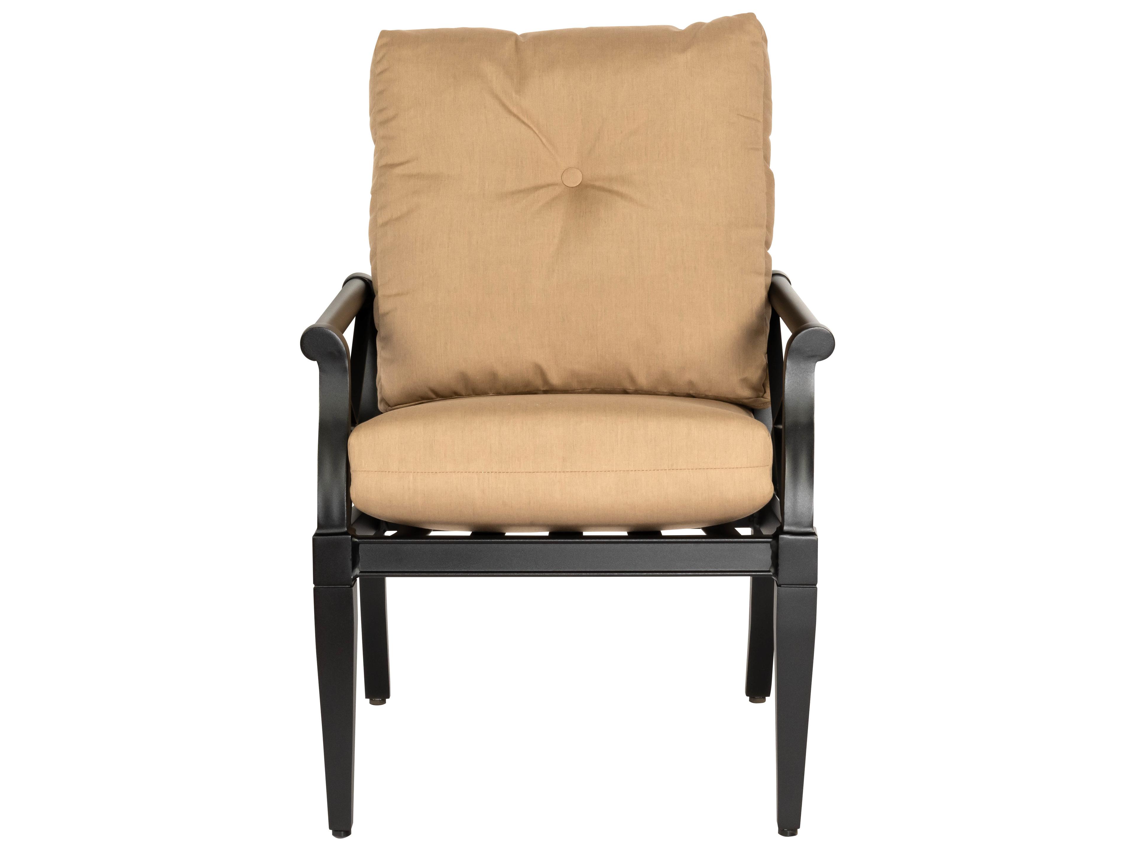 Woodard Andover Cushion Aluminum Outdoor Patio Dining Arm Chair