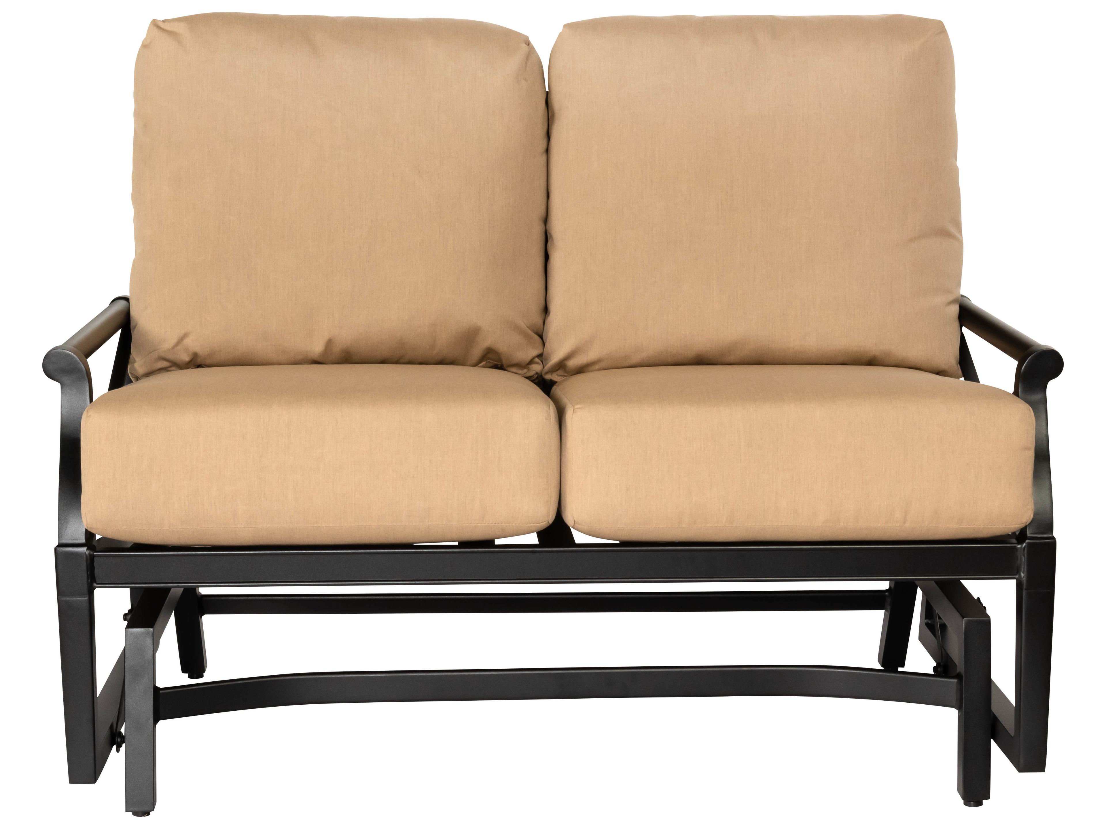 Woodard Andover Cushion Aluminum Gliding Patio Loveseat